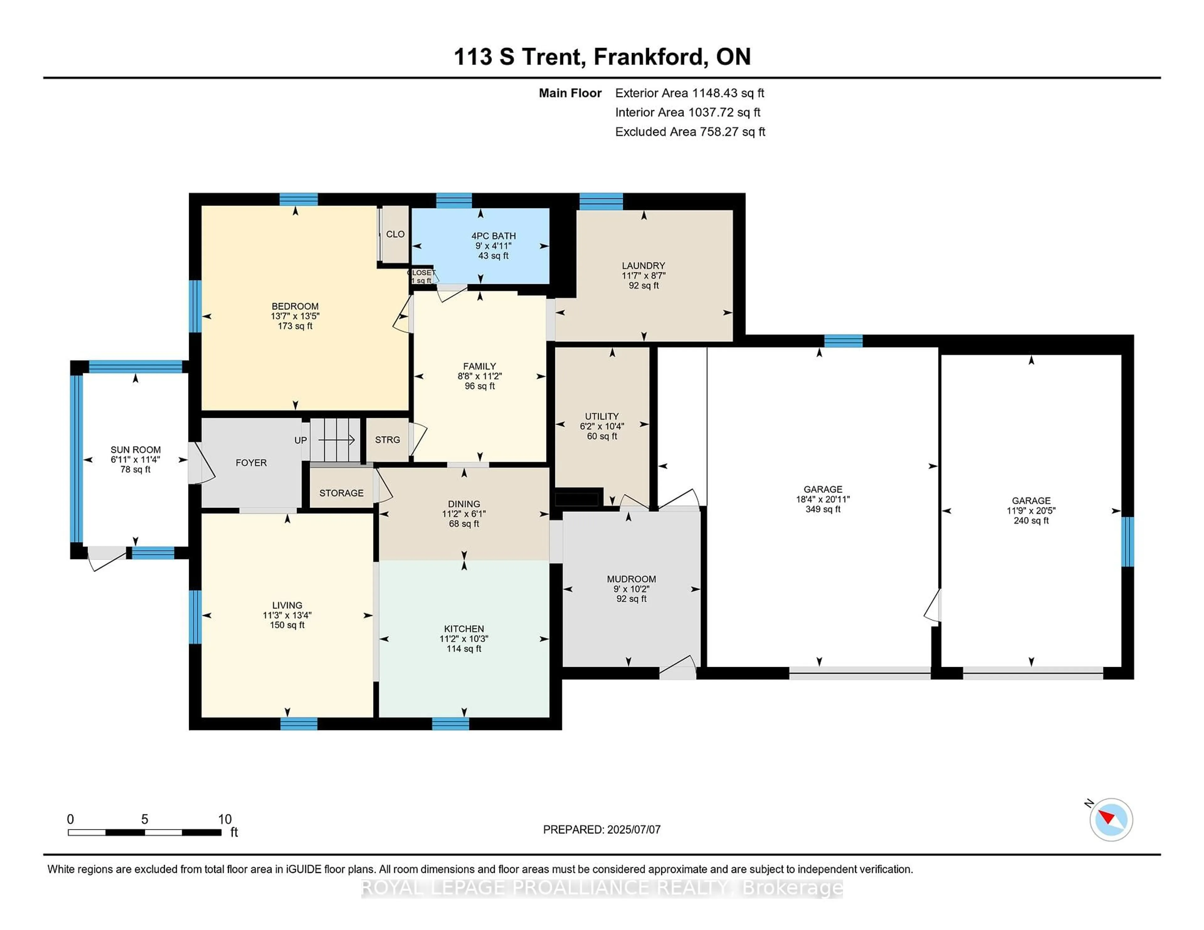 Floor plan for 113 South Trent St, Hastings Ontario K0K 2C0