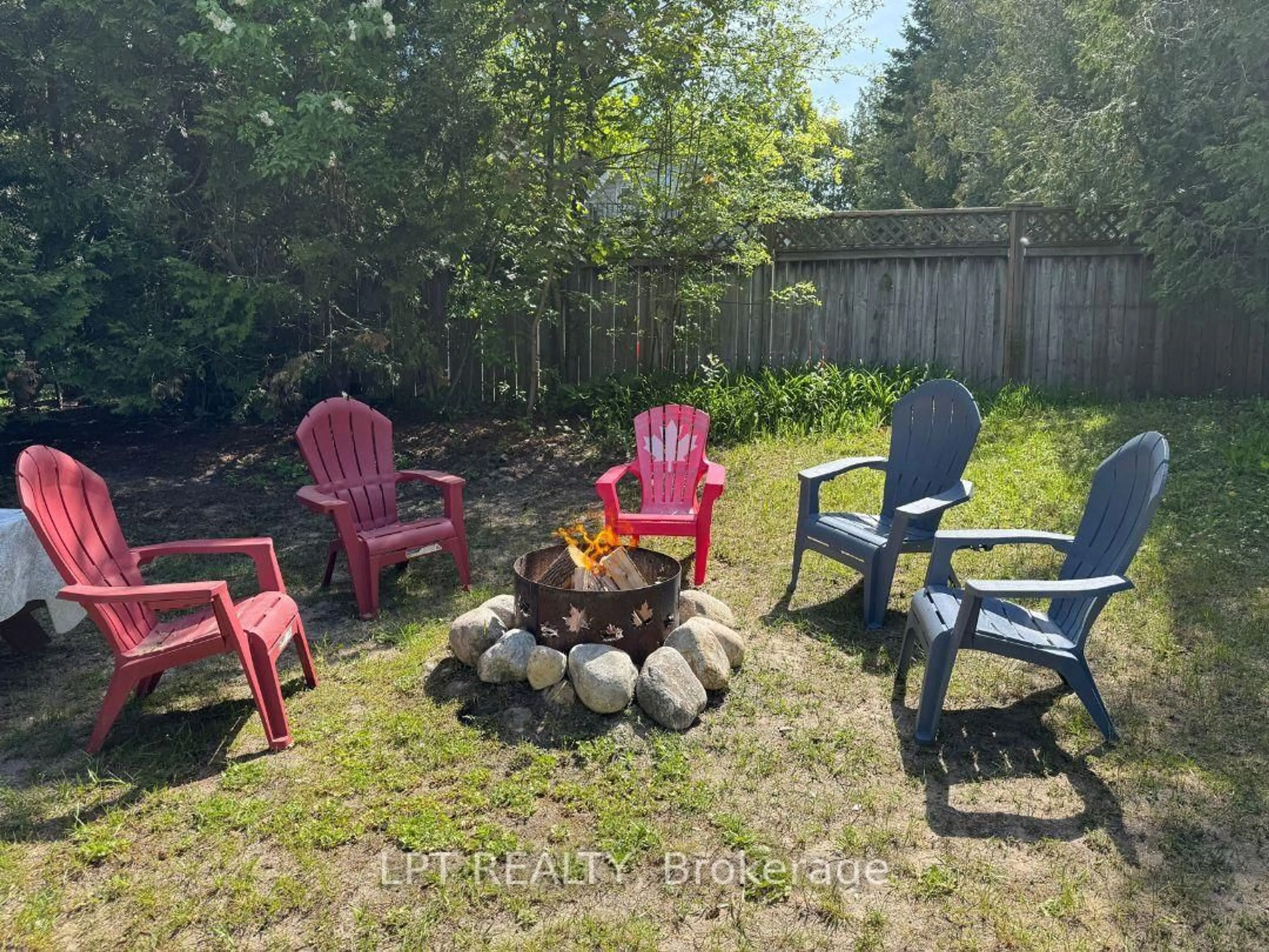 Patio, forest/trees view for 117 Second Ave, South Bruce Peninsula Ontario N0H 2G0