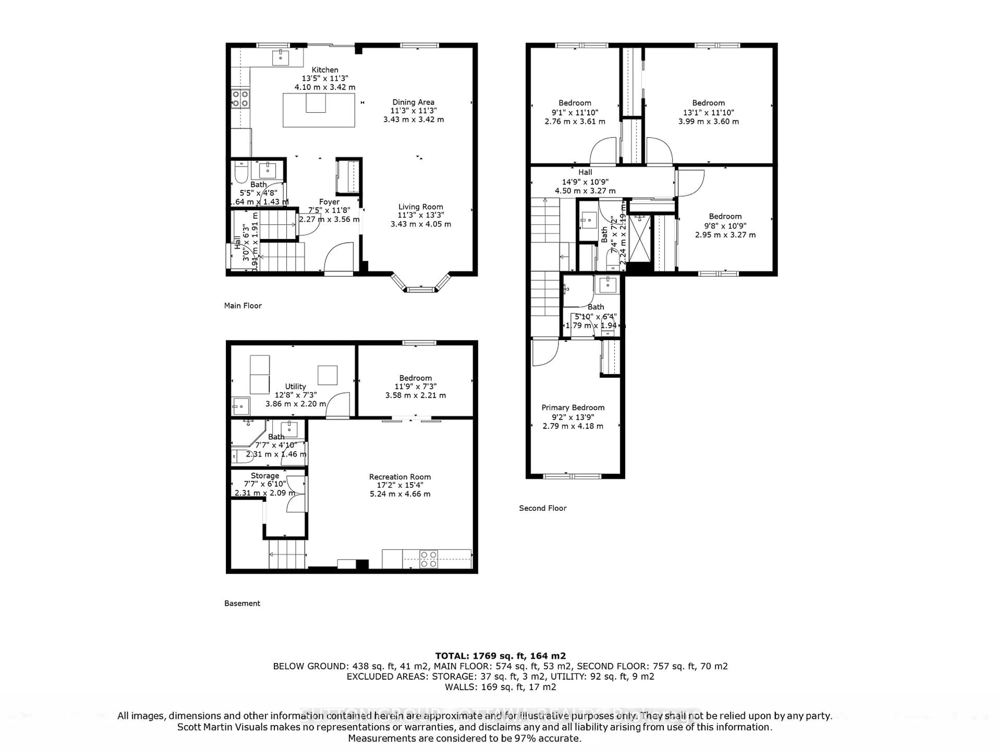 Floor plan for 6651 Tooney Dr, Ottawa Ontario K1C 6P7