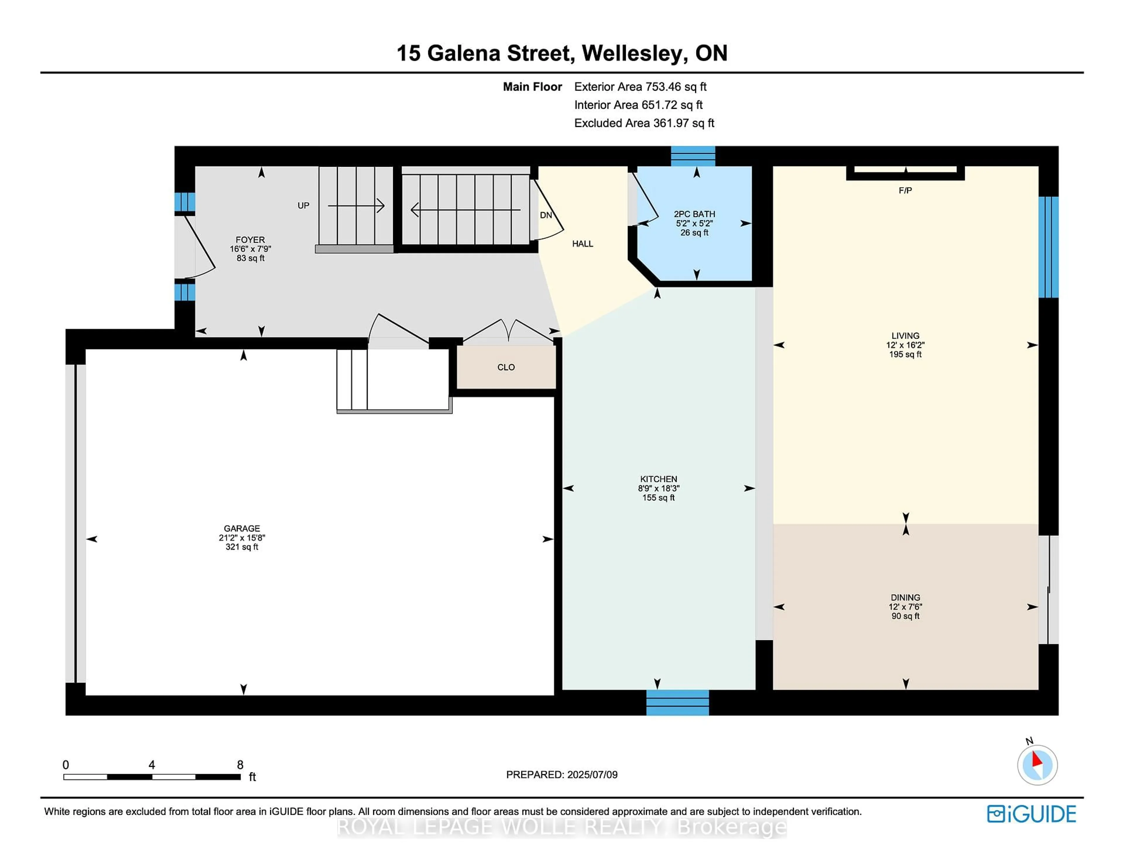 Floor plan for 15 Galena St, Wellesley Ontario N0B 2T0