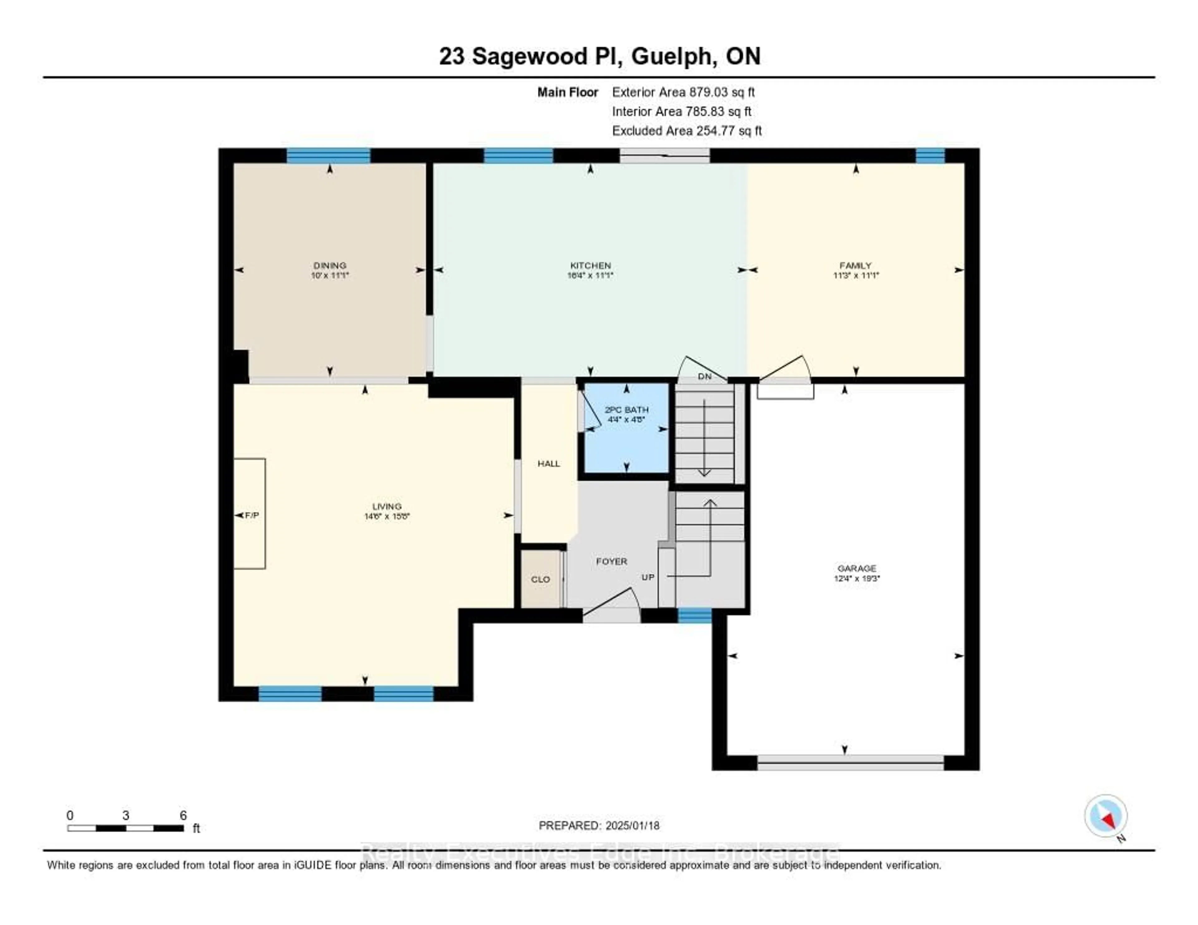 Floor plan for 23 Sagewood Pl, Guelph Ontario N1G 3M8