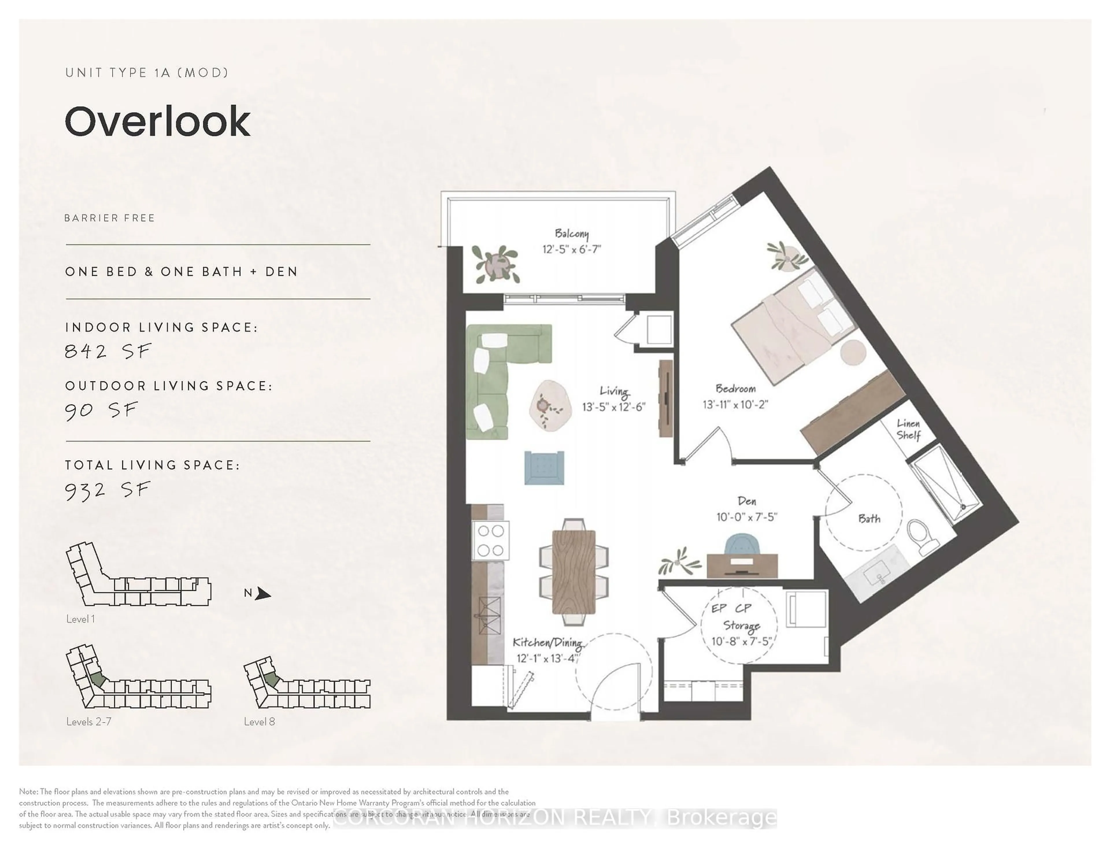 Floor plan for 525 New Dundee Rd #706, Kitchener Ontario N2P 0K8