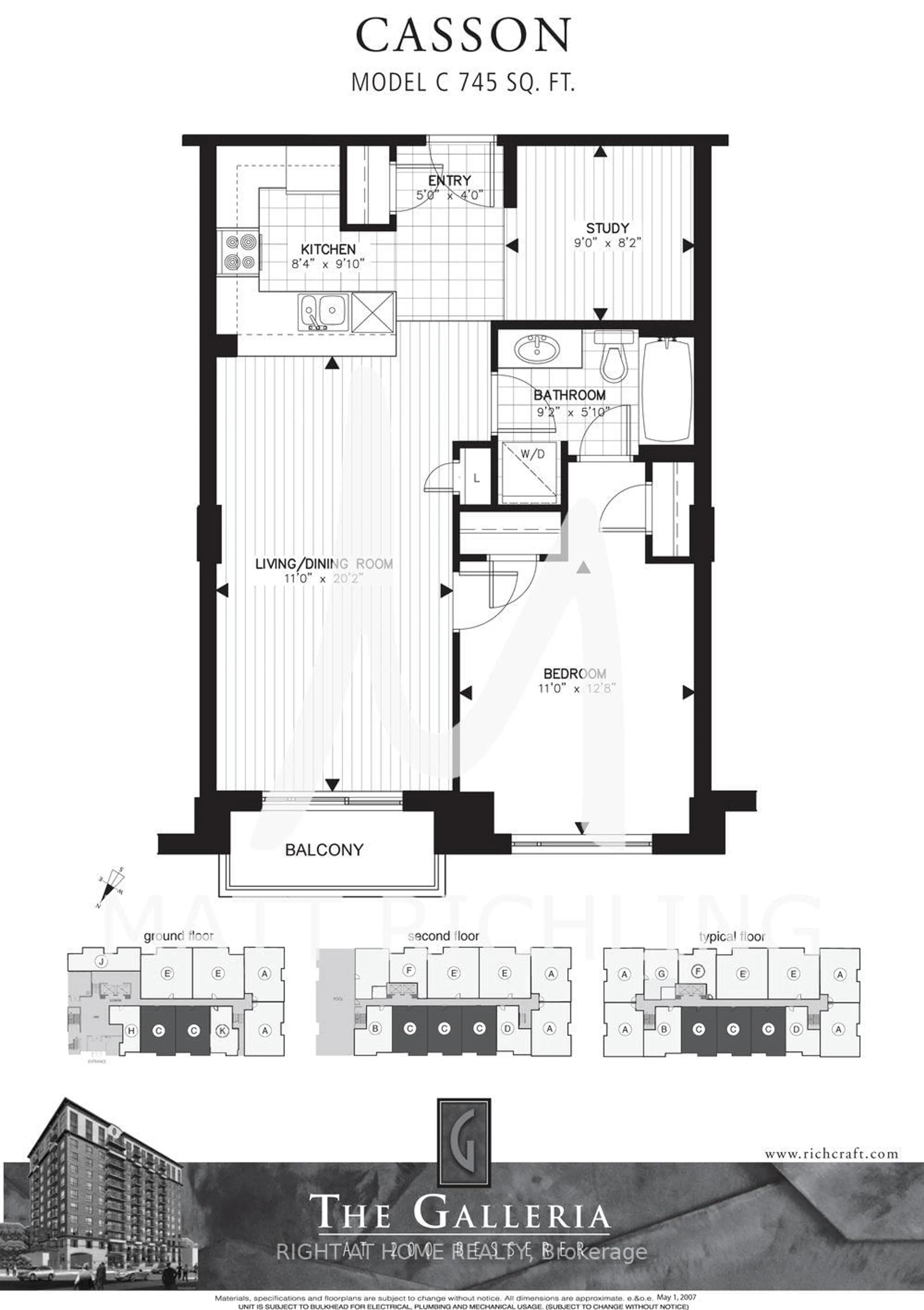 Floor plan for 200 Besserer St #308, Ottawa Ontario K1N 0A7