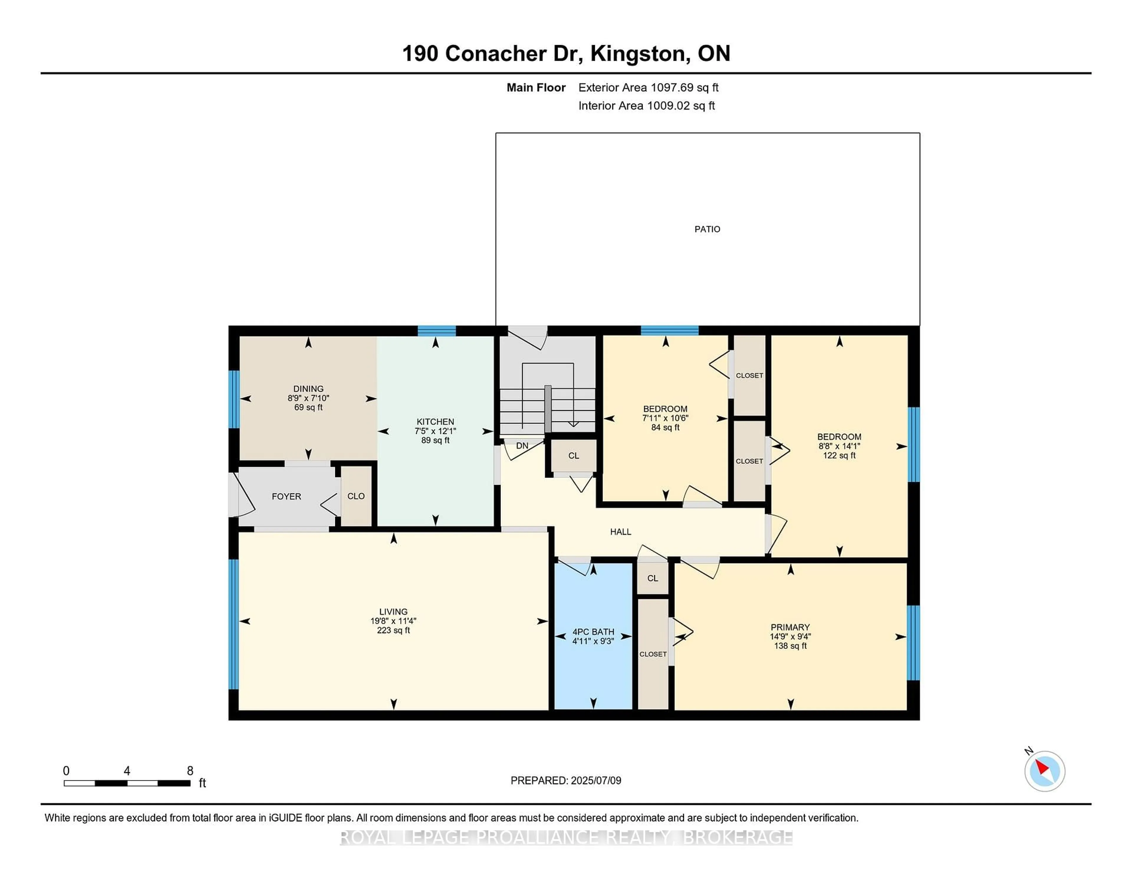 Floor plan for 190 Conacher Dr, Kingston Ontario K7K 2X2
