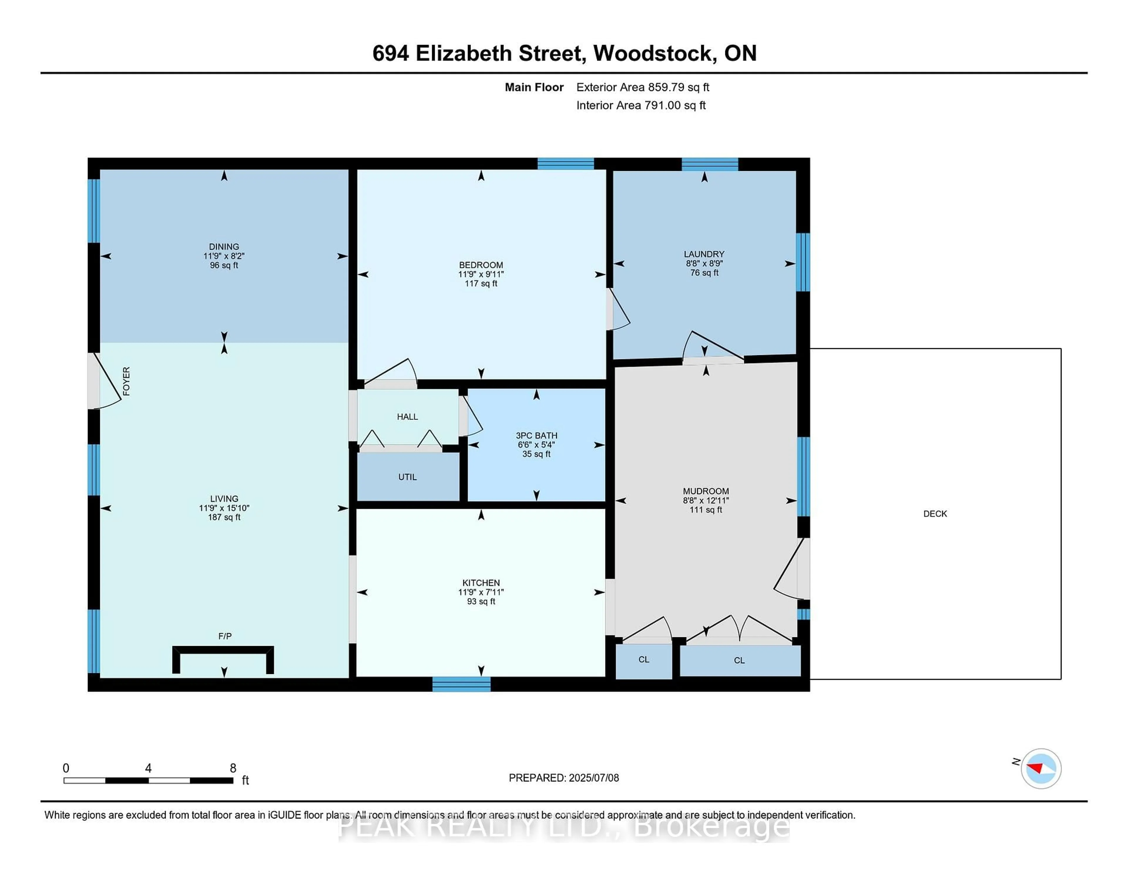 Floor plan for 694 Elizabeth St, Woodstock Ontario N4S 5B7