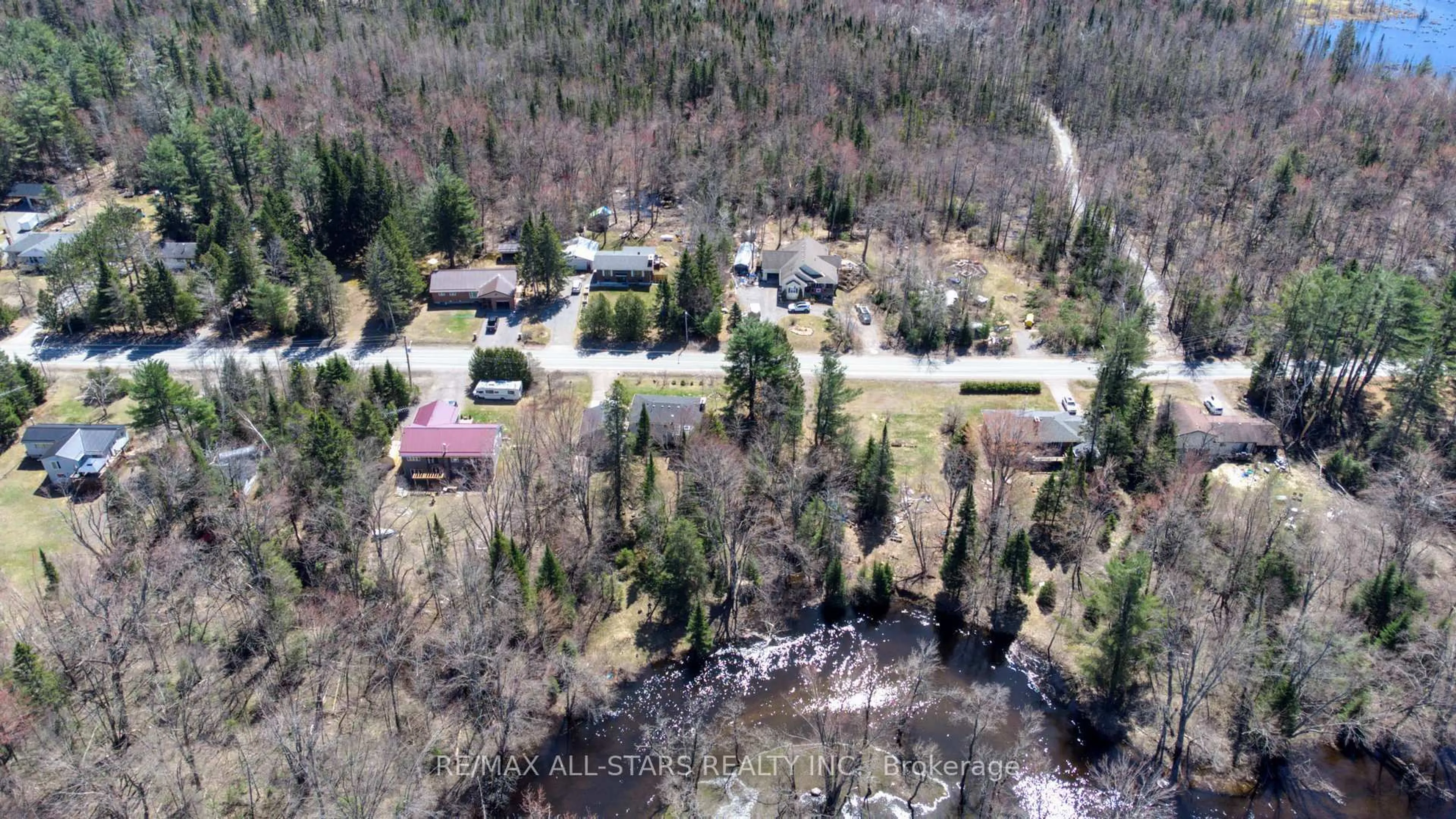 A pic from outside/outdoor area/front of a property/back of a property/a pic from drone, street for 161 McFadden Rd, North Kawartha Ontario K0L 1A0