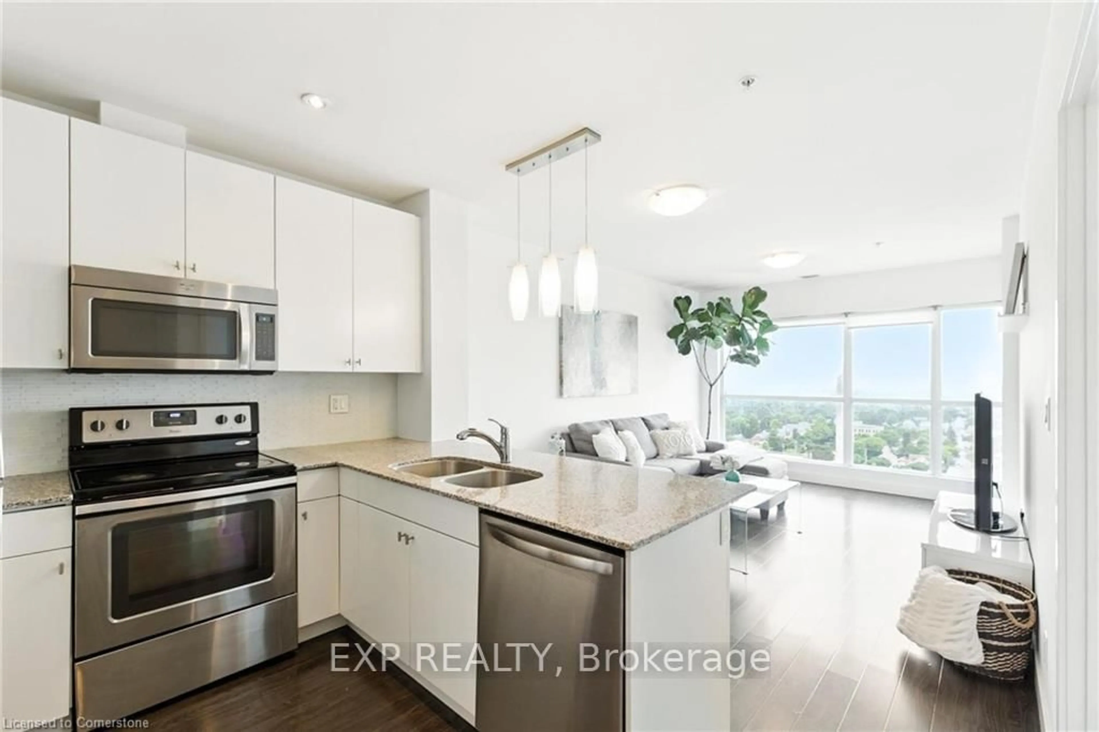 Open concept kitchen, unknown for 1 Victoria St #1403, Kitchener Ontario N2G 0B5