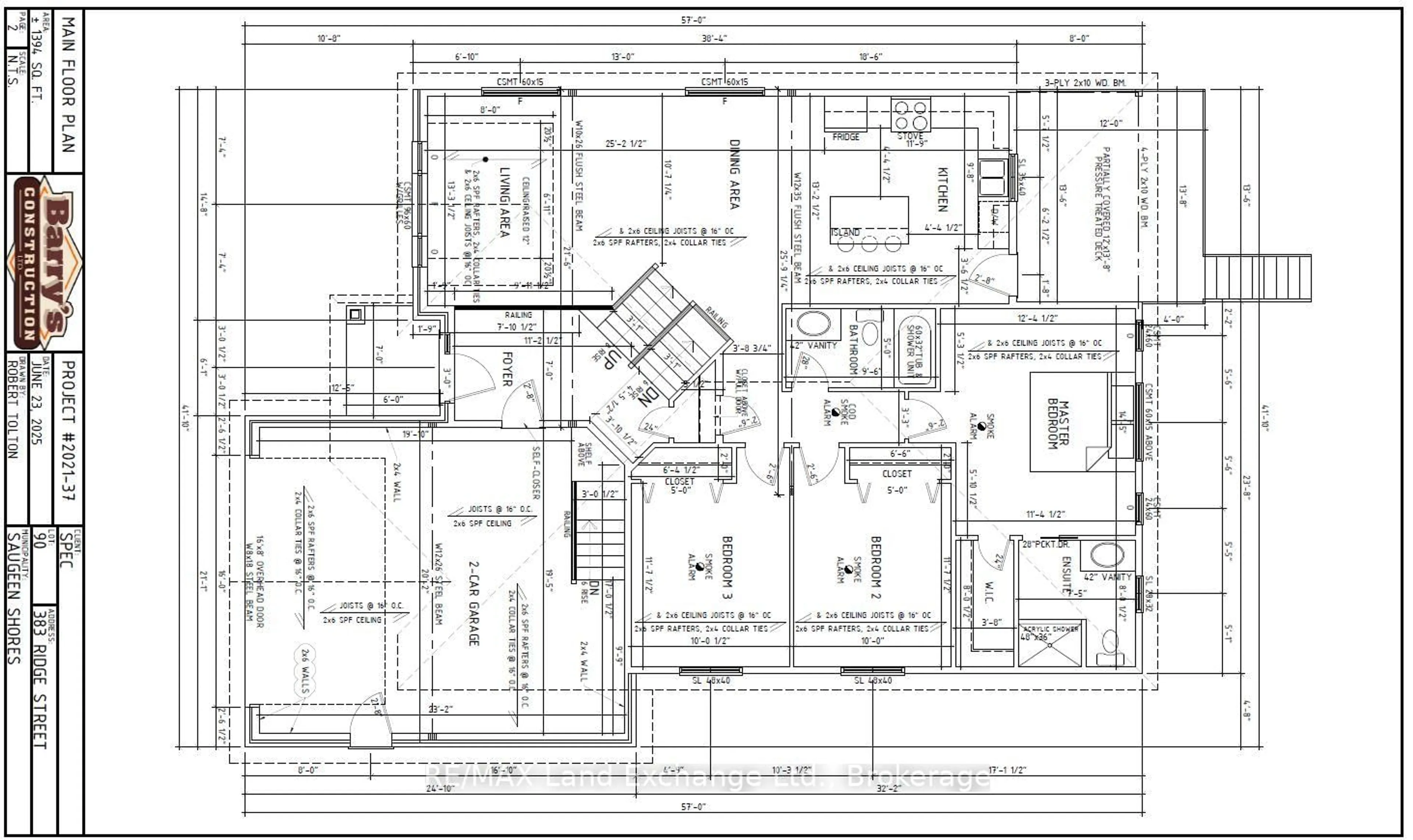 Floor plan for 383 RIDGE St, Saugeen Shores Ontario N0H 2C3
