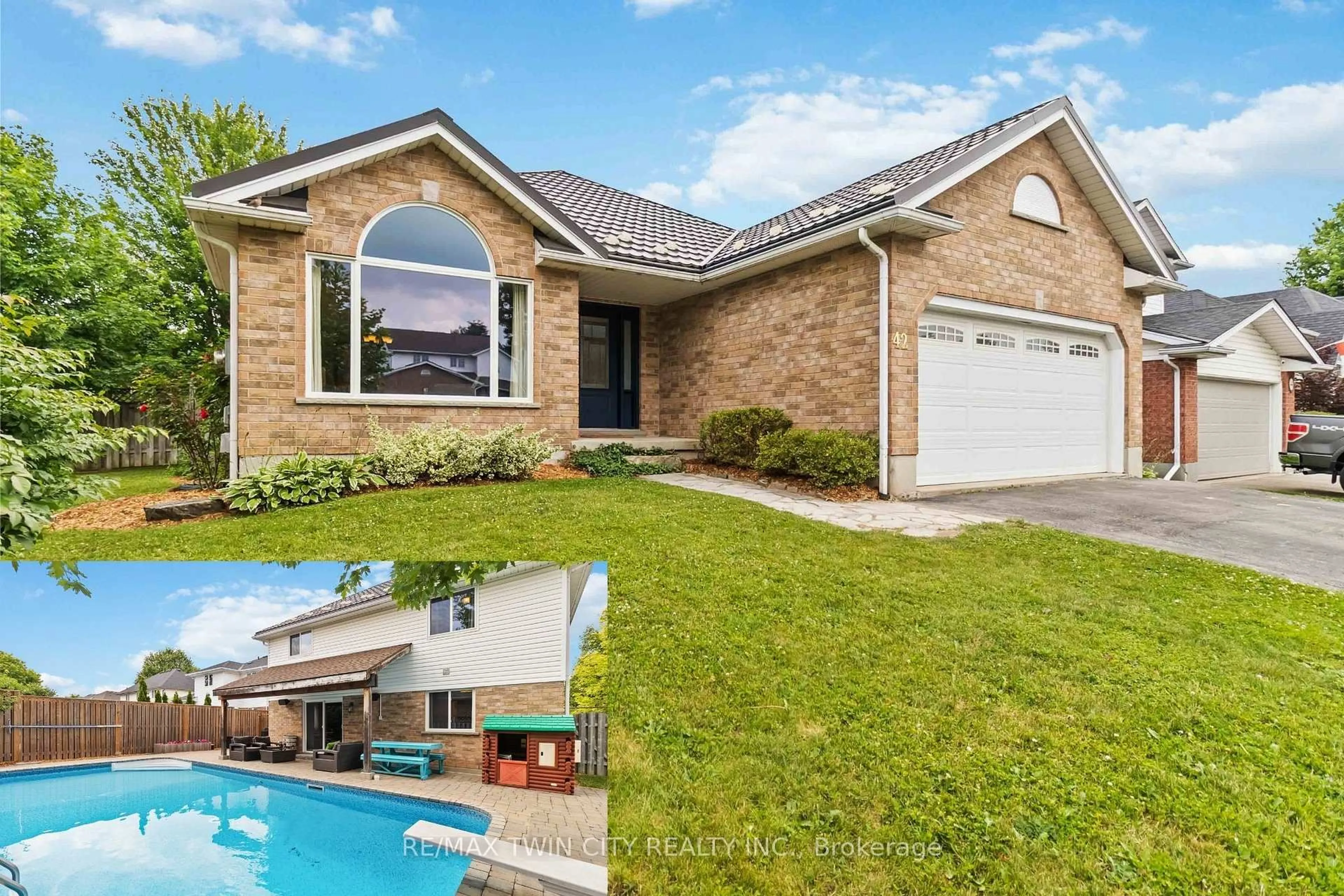 Home with brick exterior material, street for 42 Sandpiper Dr, Guelph Ontario N1C 1C9