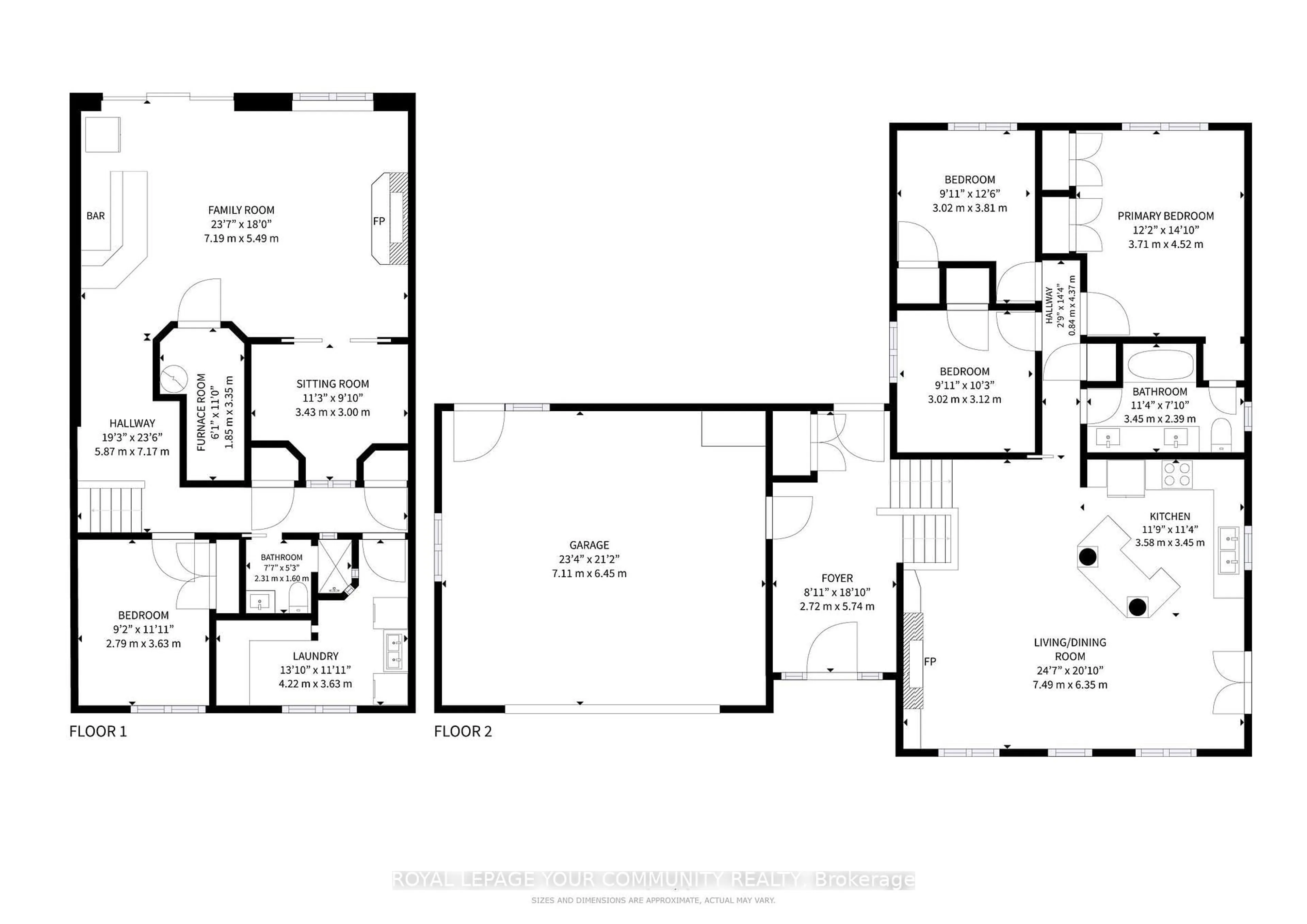 Floor plan for 16 Kalman Dr, Cavan Monaghan Ontario K0L 1B0