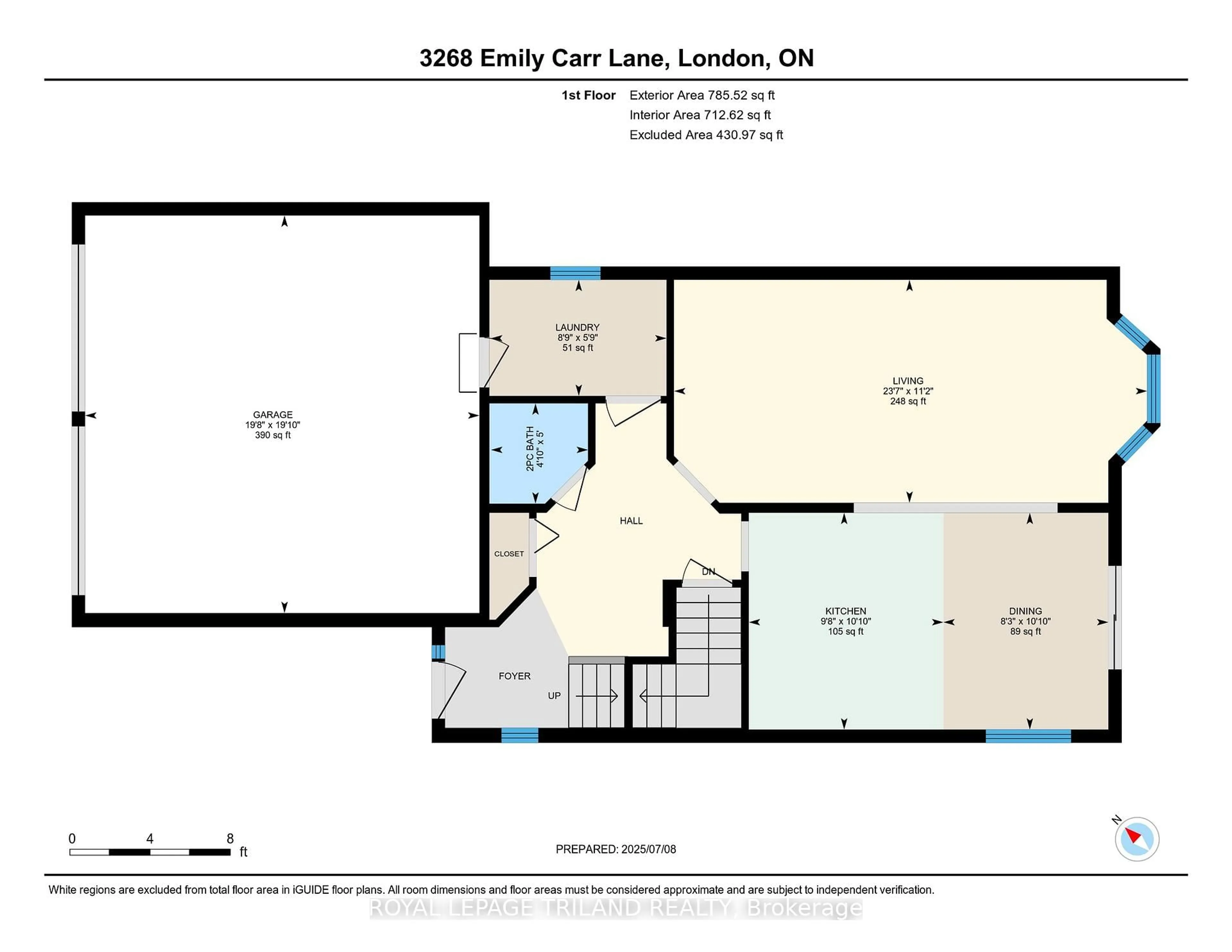 Floor plan for 3268 EmilyCarr Lane, London South Ontario N6L 0B2