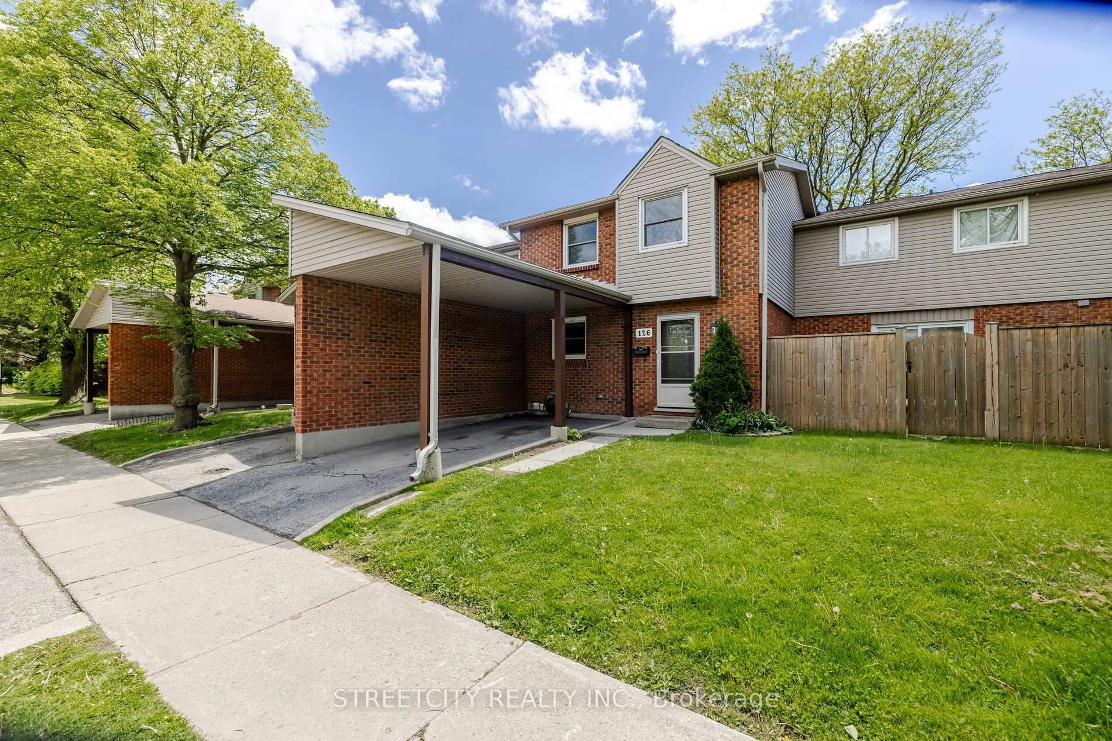 Home with brick exterior material, street for 1330 Jalna Blvd #126, London South Ontario N6E 2H7