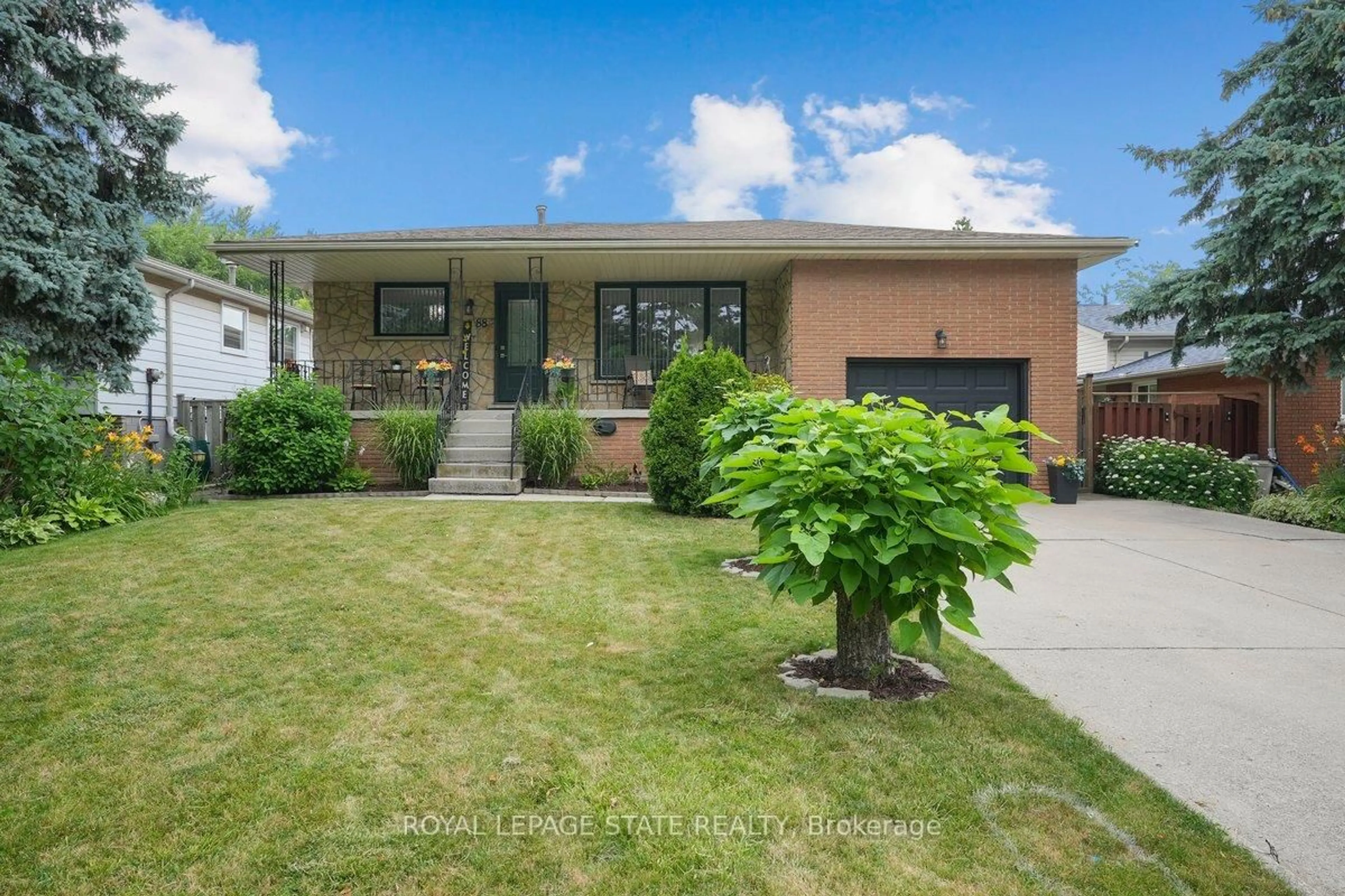 Home with vinyl exterior material, street for 88 Purnell Dr, Hamilton Ontario L9C 4Y3