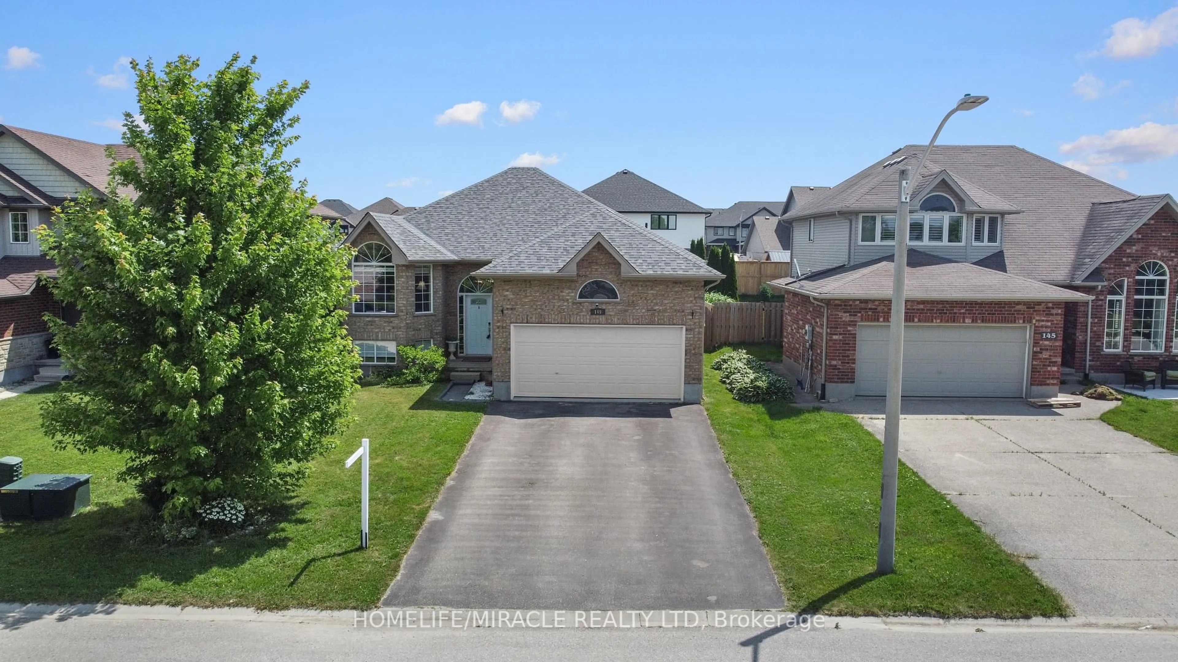 A pic from outside/outdoor area/front of a property/back of a property/a pic from drone, street for 149 Schmidt Dr, Wellington North Ontario N0G 1A0