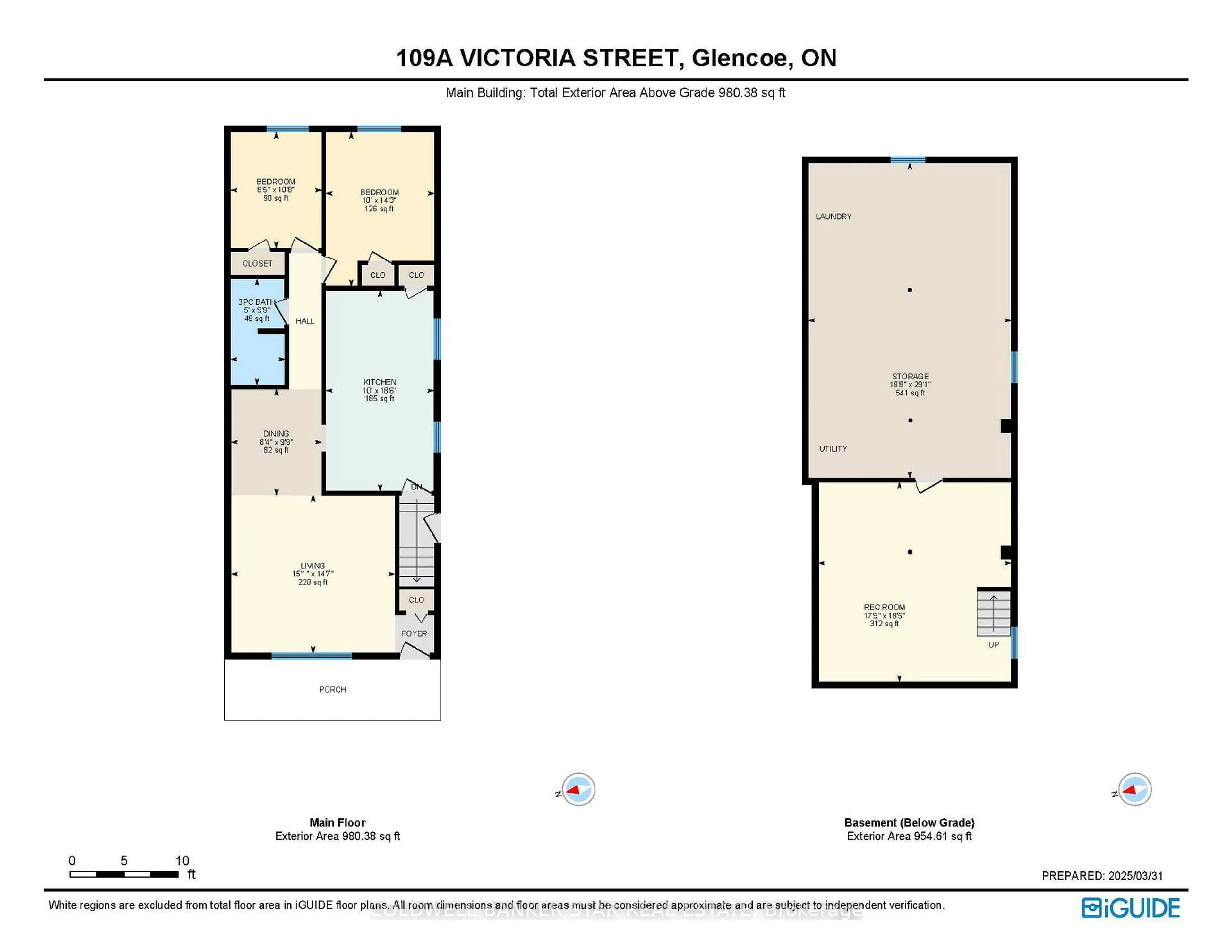 Floor plan for 109 A Victoria St, Southwest Middlesex Ontario N0L 1M0