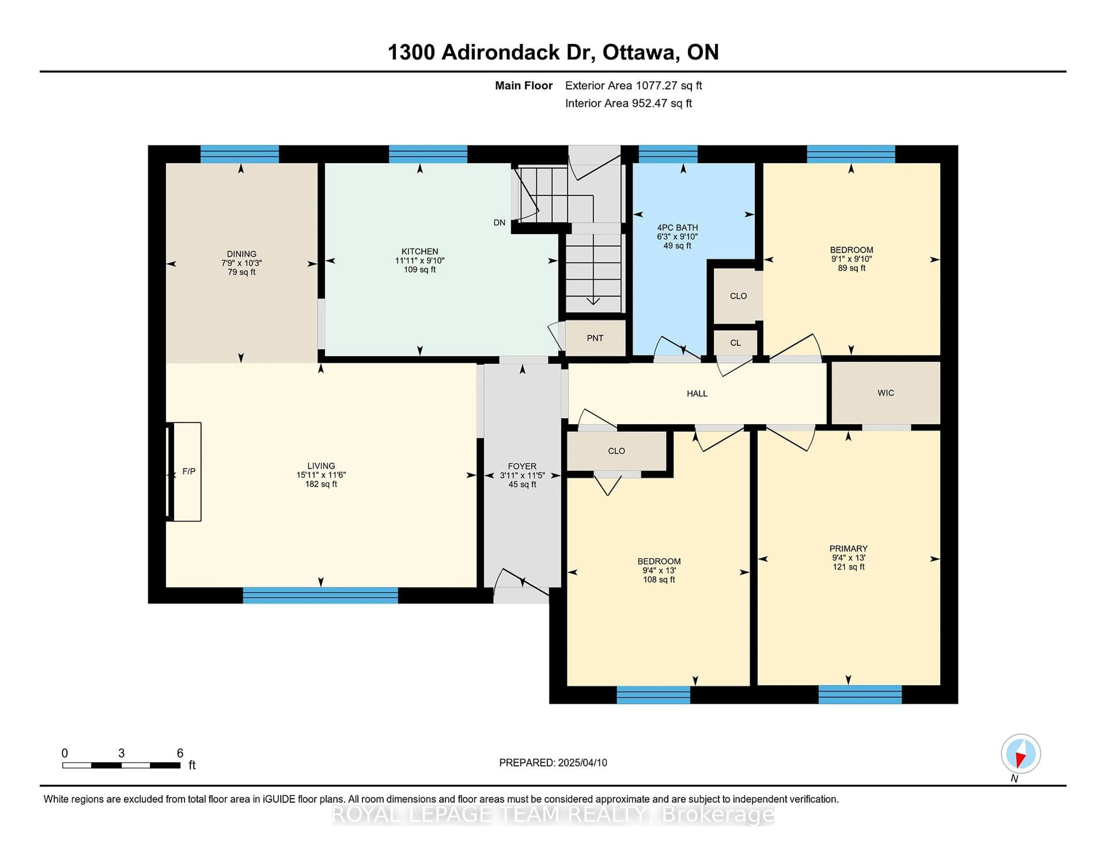 Floor plan for 1300 Adirondack Dr, Ottawa Ontario K2C 2V3