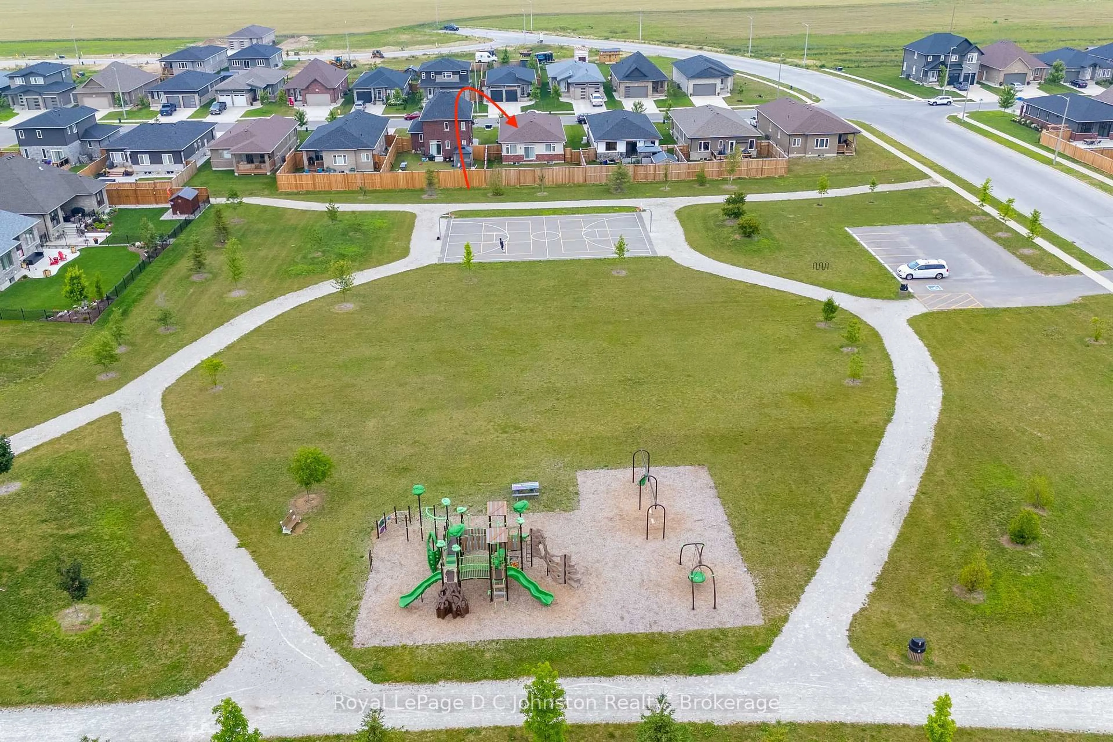 A pic from outside/outdoor area/front of a property/back of a property/a pic from drone, street for 400 Mary Rose Ave ##1 & #2, Saugeen Shores Ontario N0H 2C3