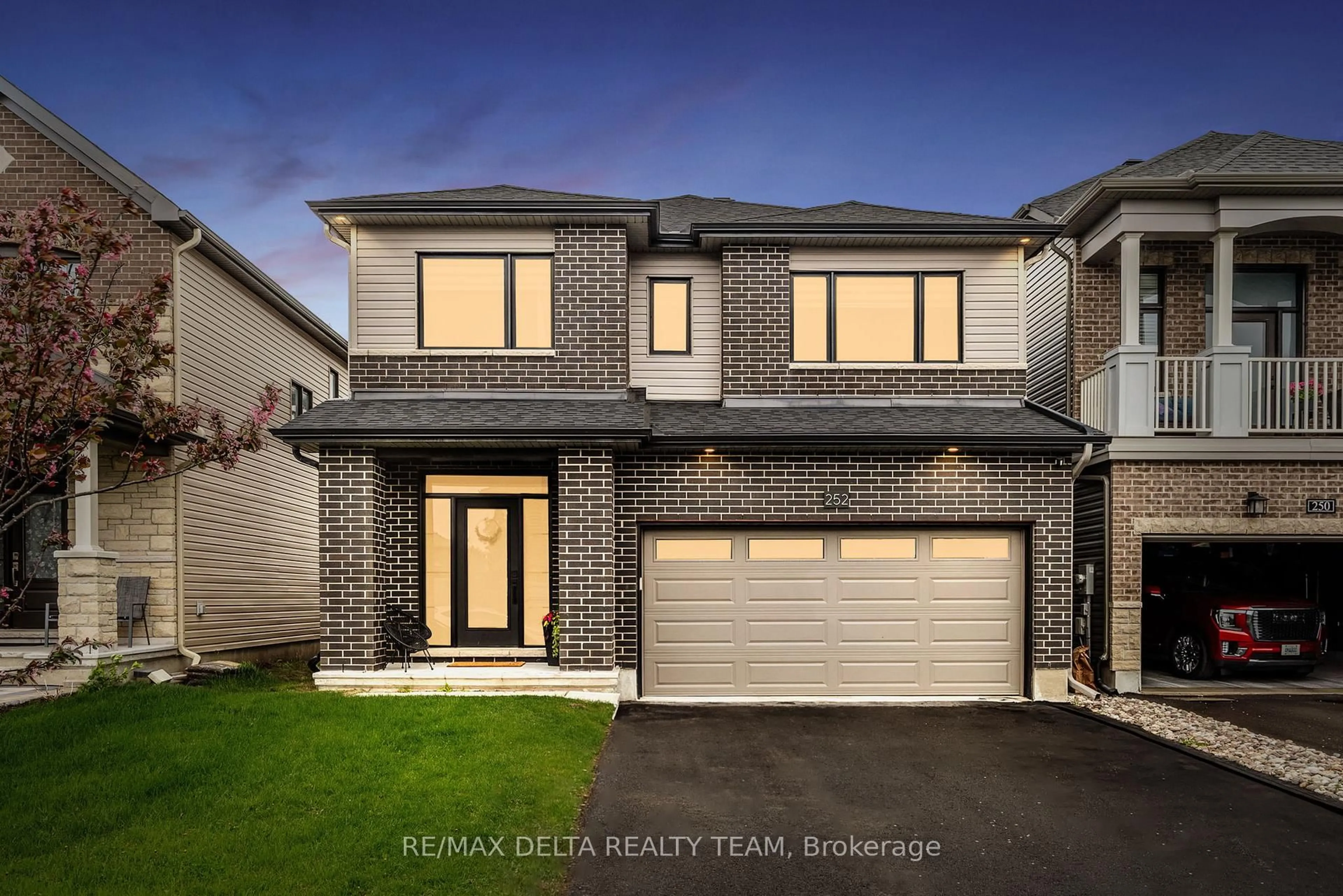 Home with brick exterior material, street for 252 Aquarium Ave, Ottawa Ontario K4A 1L2