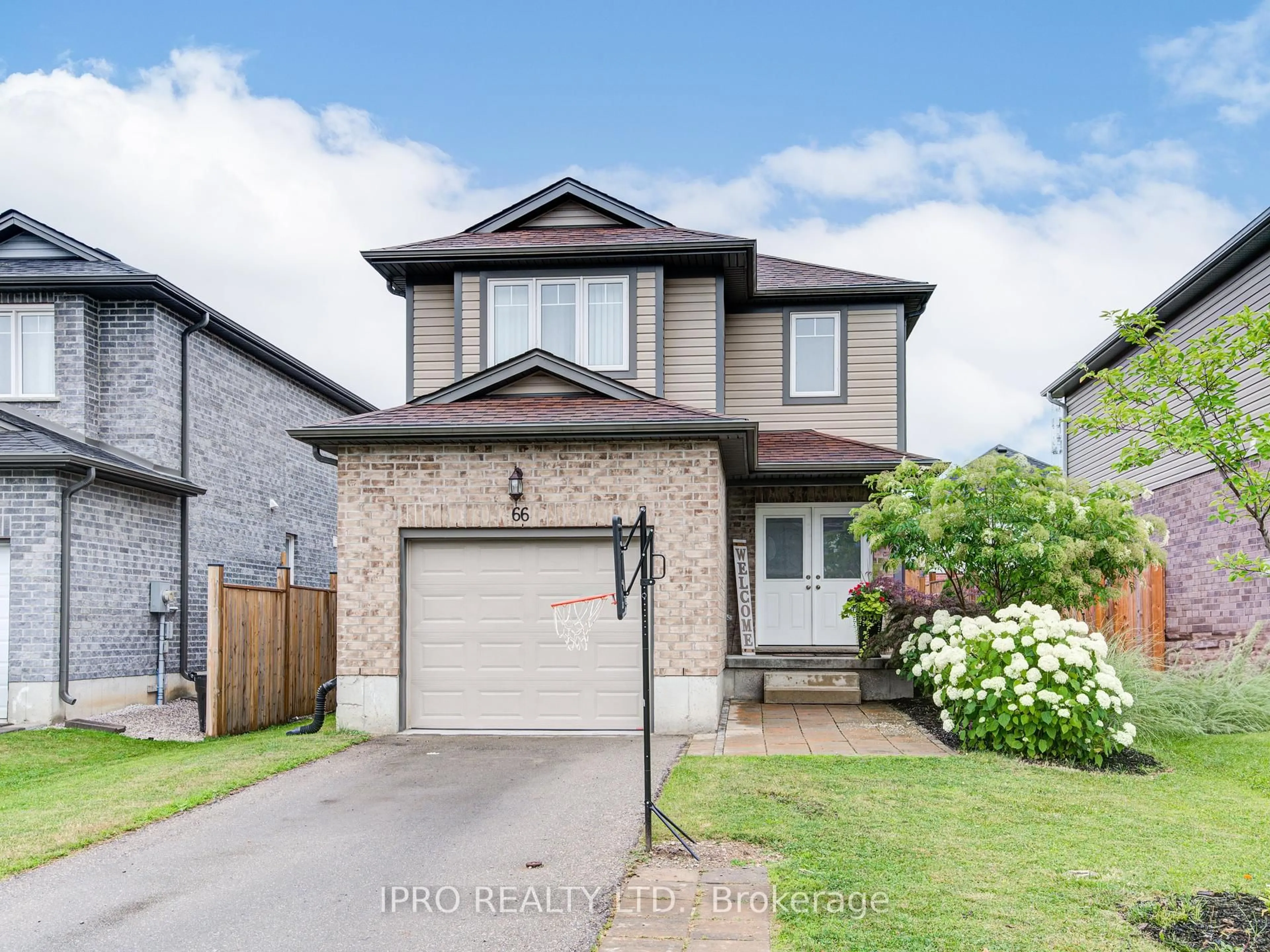 Home with brick exterior material, street for 66 Yvonne Cres, London South Ontario N5Z 0A5