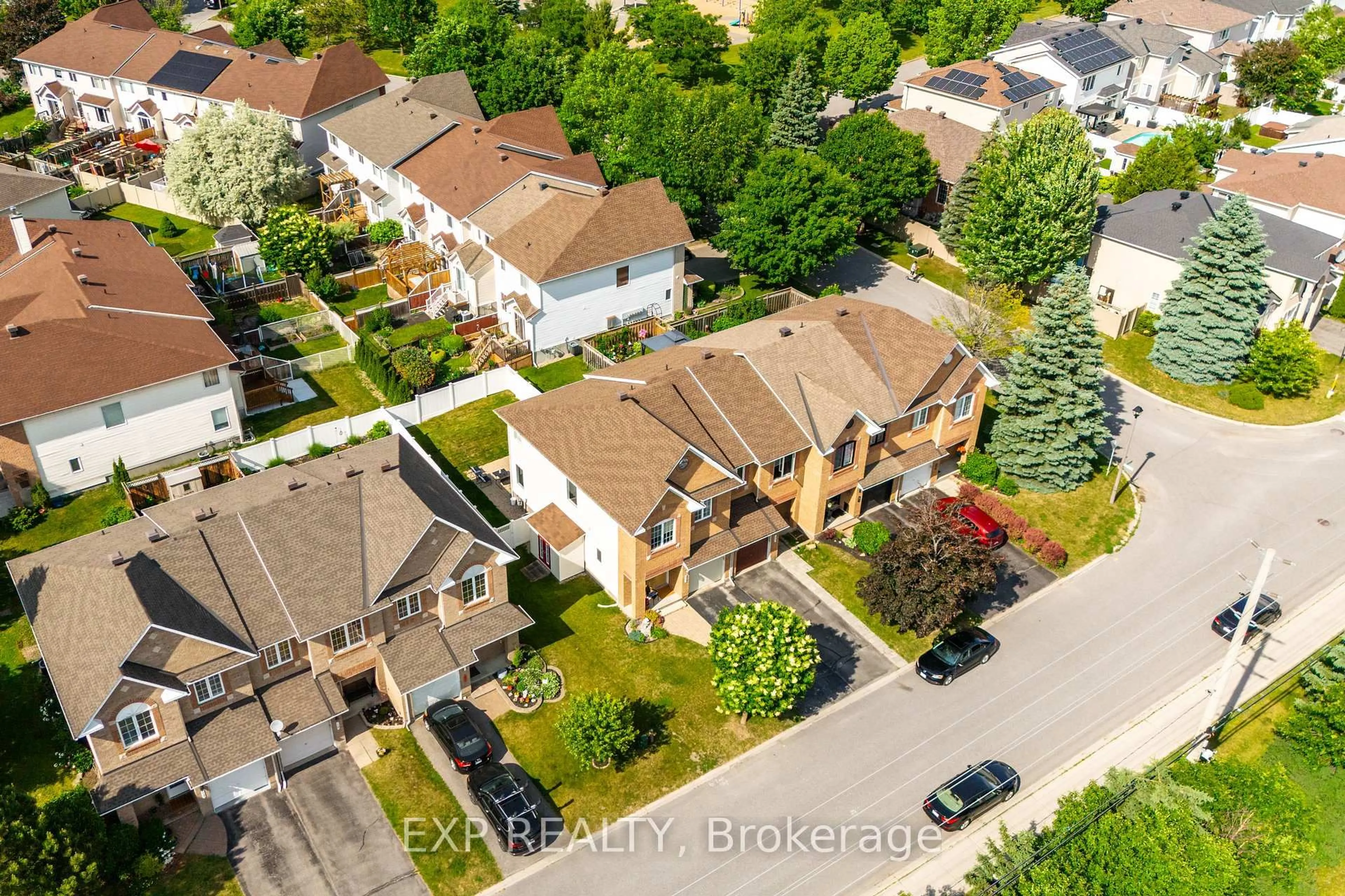 A pic from outside/outdoor area/front of a property/back of a property/a pic from drone, city buildings view from balcony for 23 Southpointe Ave, Nepean Ontario K2J 4V4
