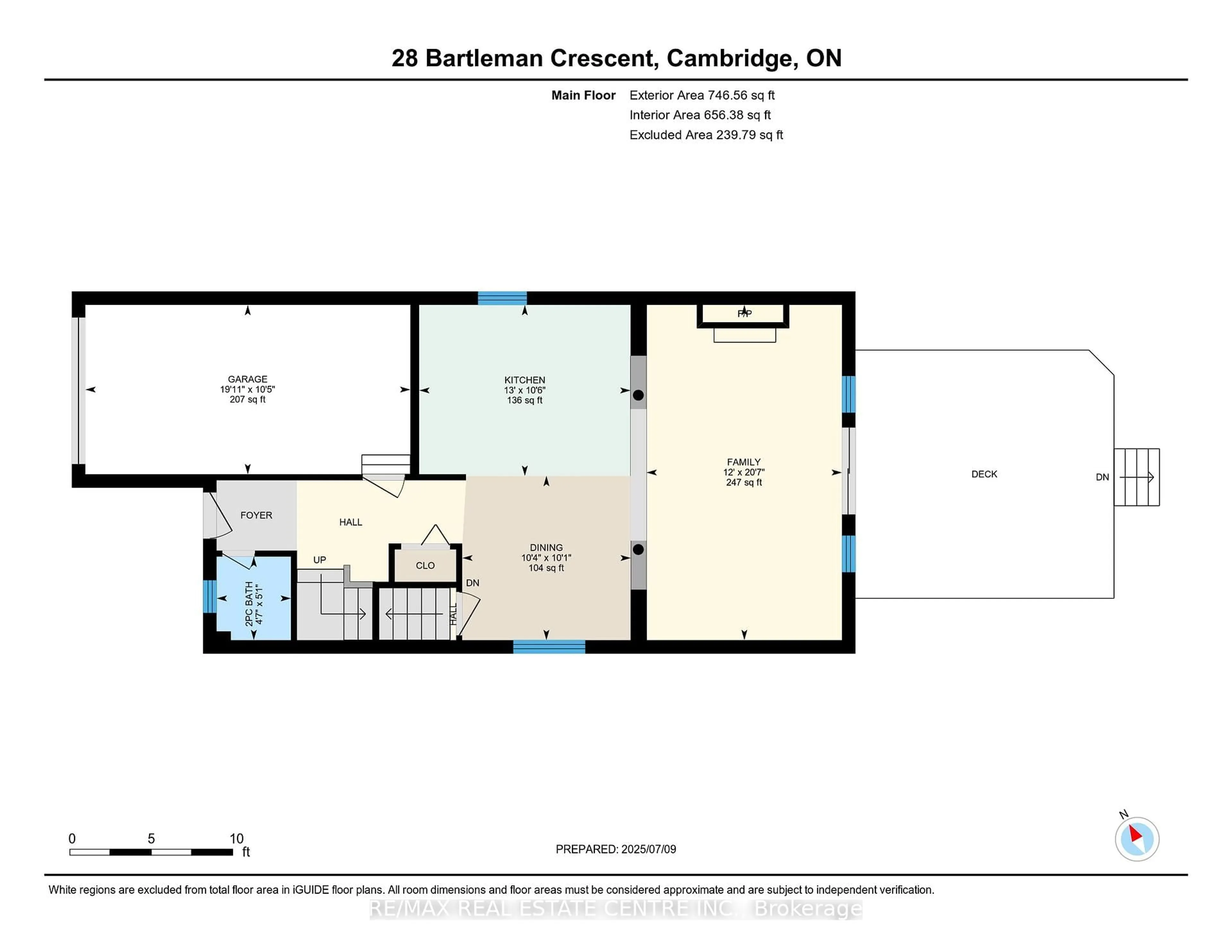 Floor plan for 28 Bartleman Cres, Cambridge Ontario N3C 4L5