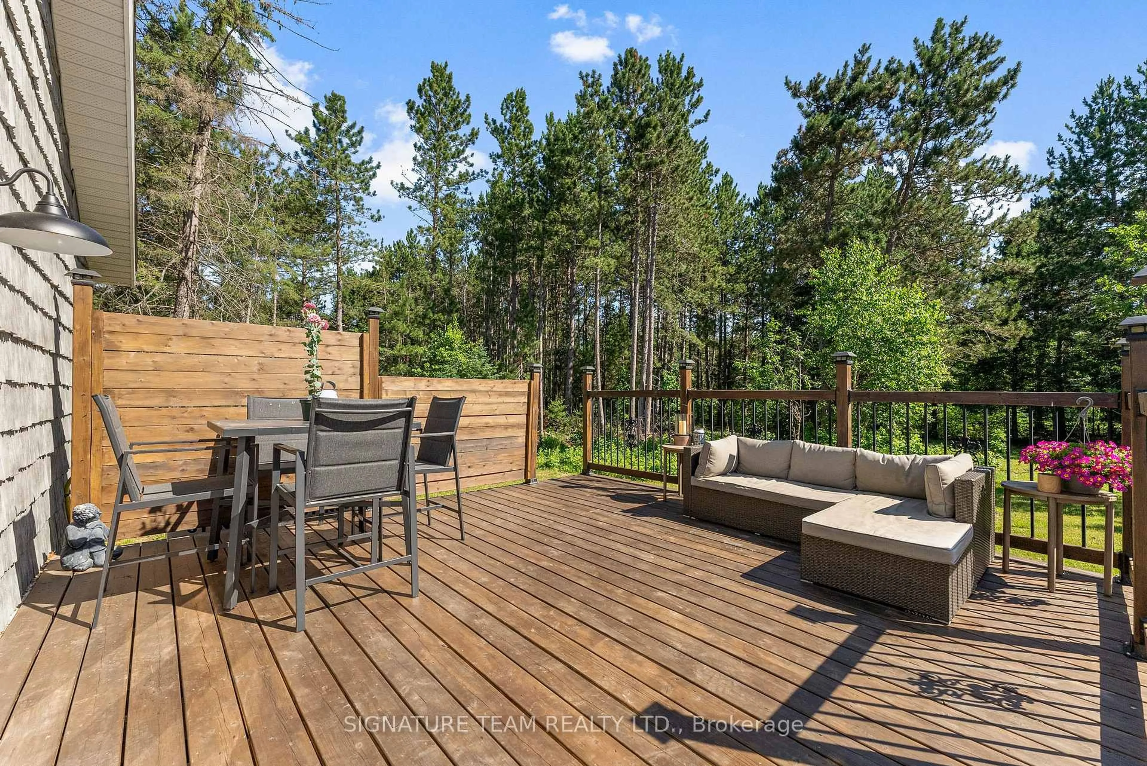 Patio, forest/trees view for 136 Sunrise Rd, Killaloe Ontario K0J 2A0