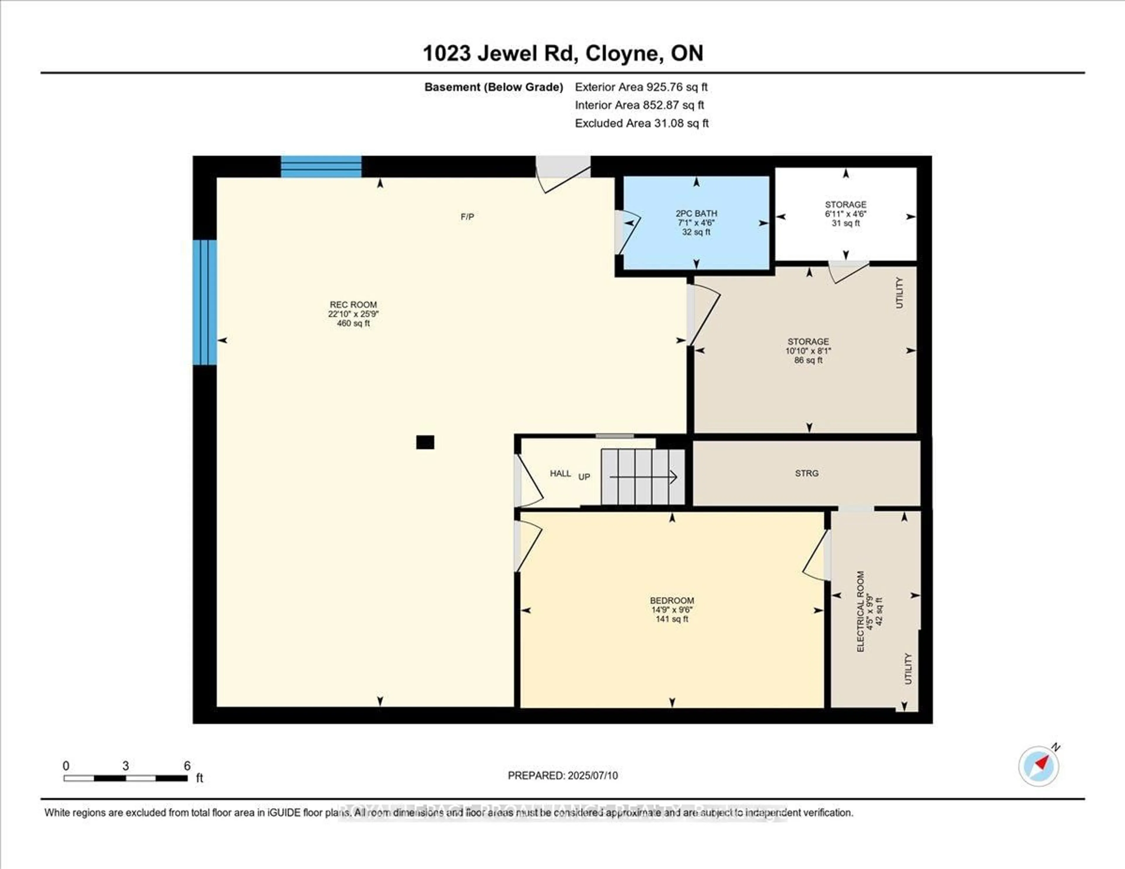 Floor plan for 1023 Jewel Rd, Cloyne Ontario K0H 1K0