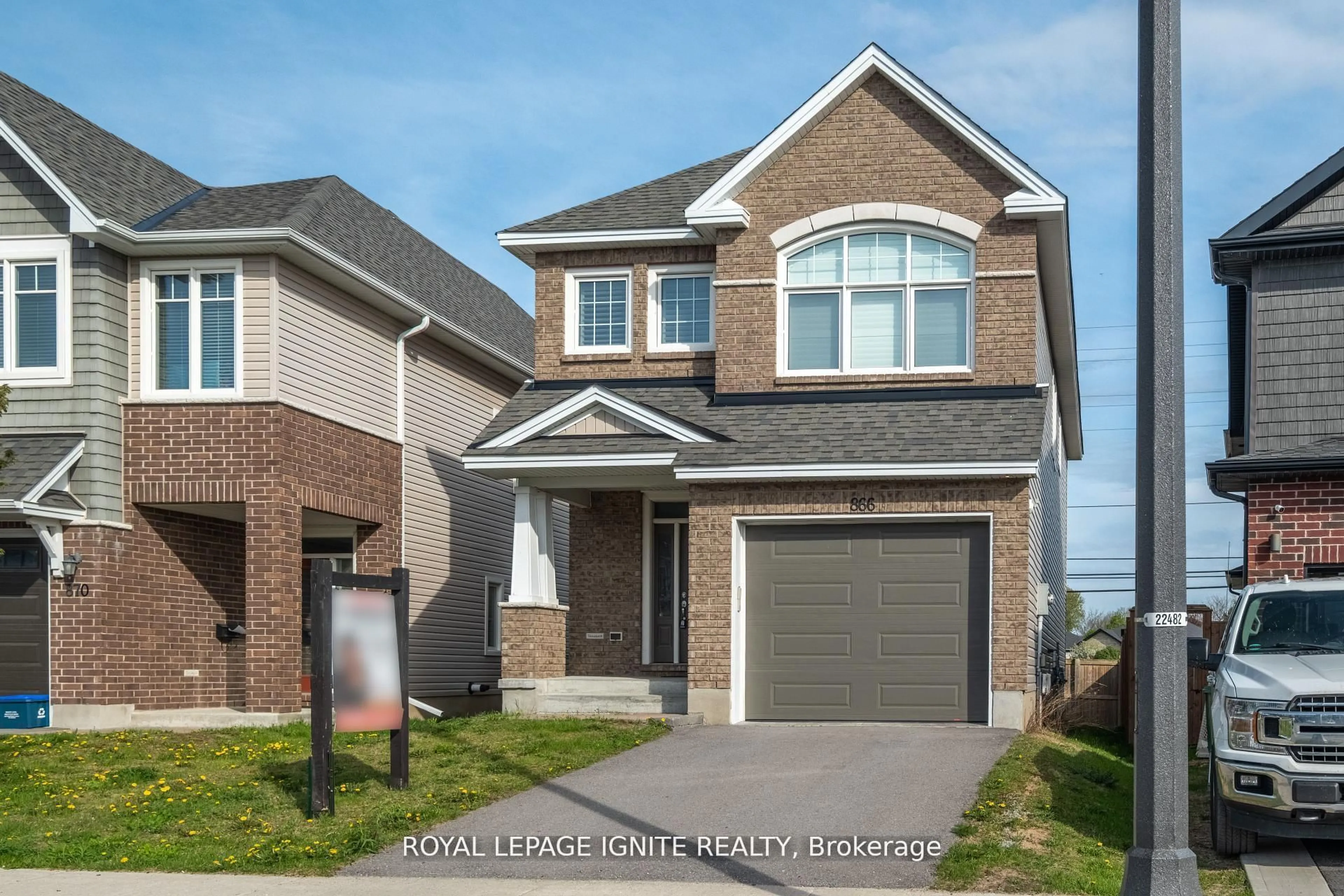 Home with brick exterior material, street for 866 Riverview Way, Kingston Ontario K7K 0J2