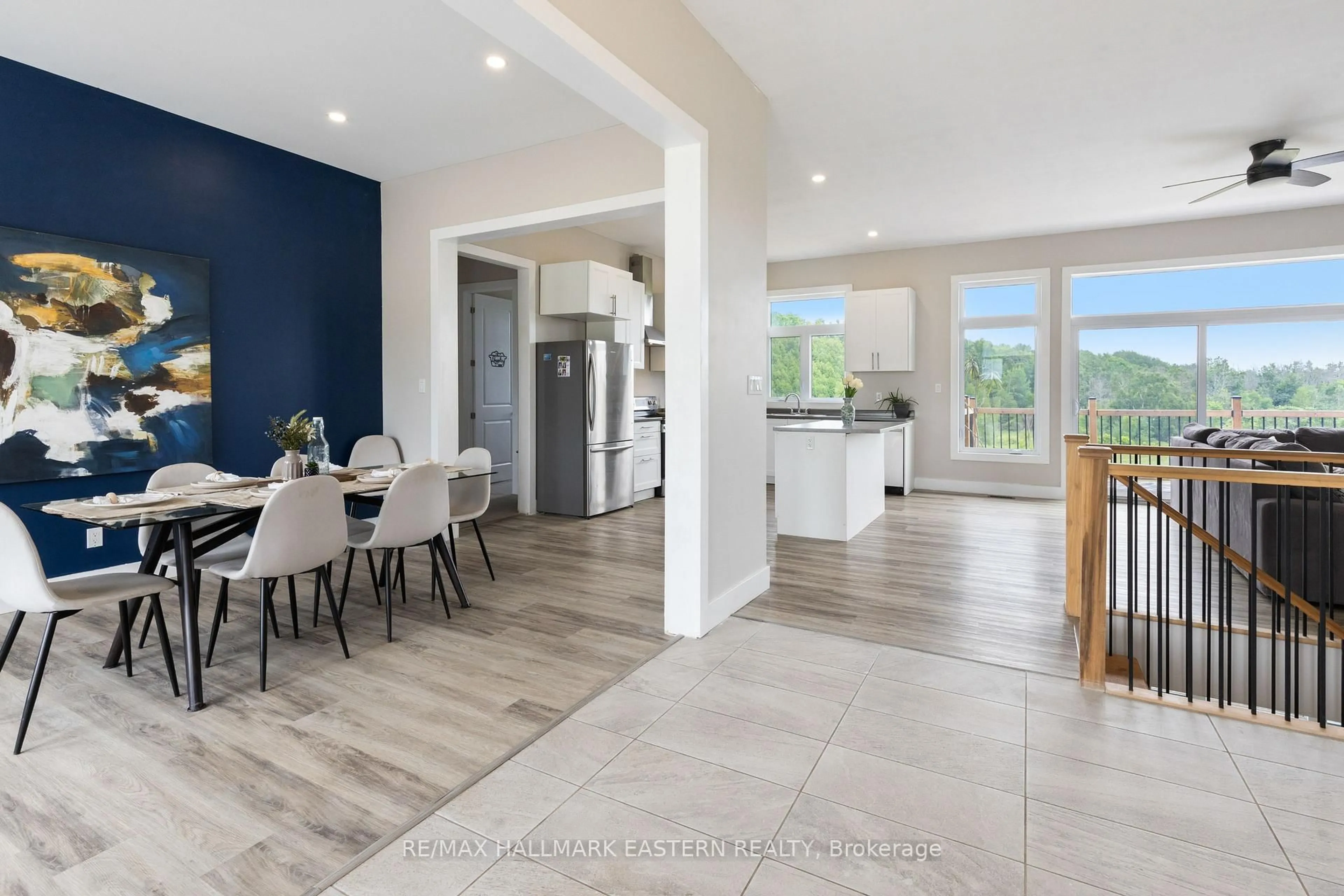 Open concept kitchen, ceramic/tile floor for 632 Concession 9, Trent Hills Ontario K0L 1Y0