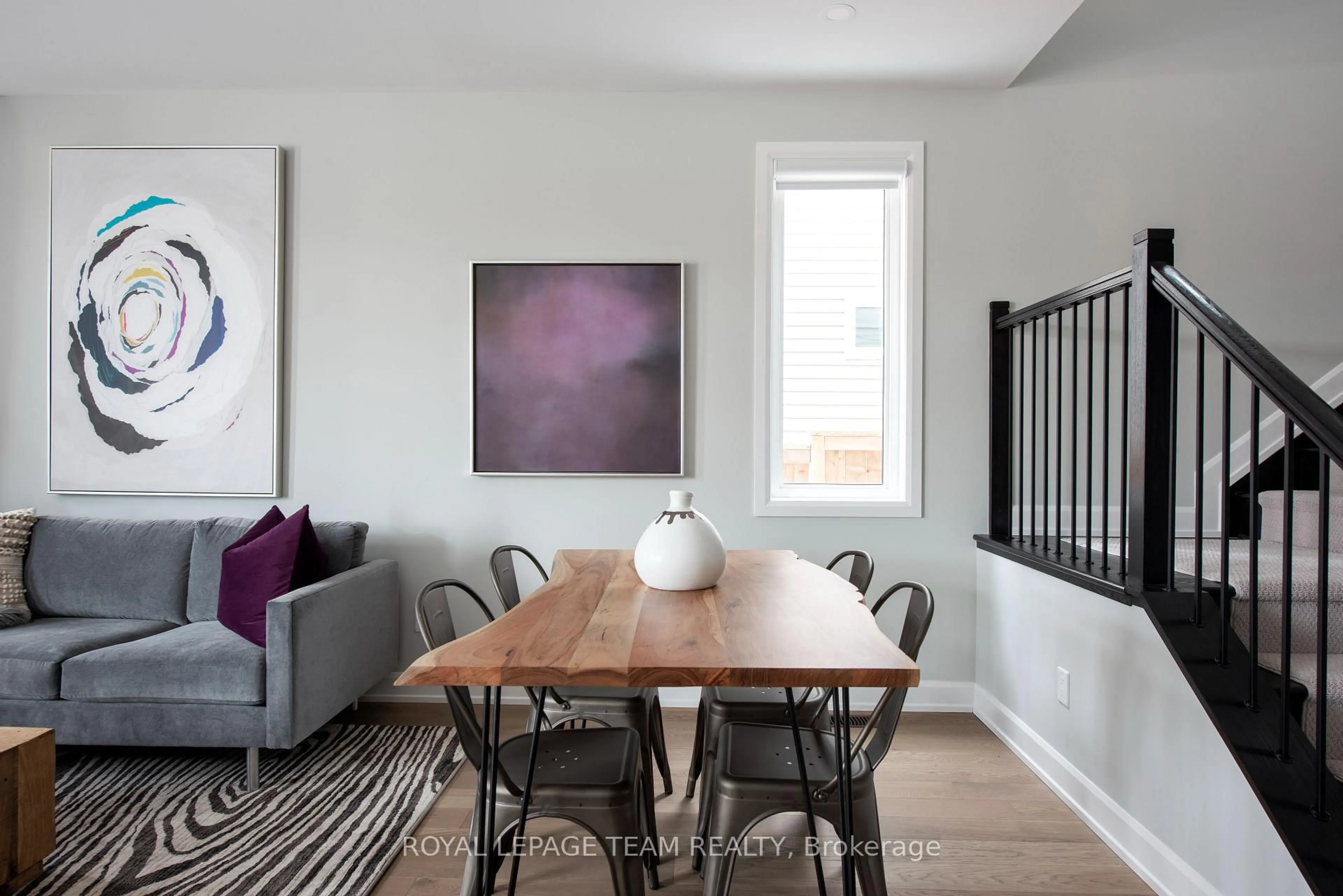 Dining room, wood/laminate floor for 2467 Waterlilly Way, Nepean Ontario K2J 6M3