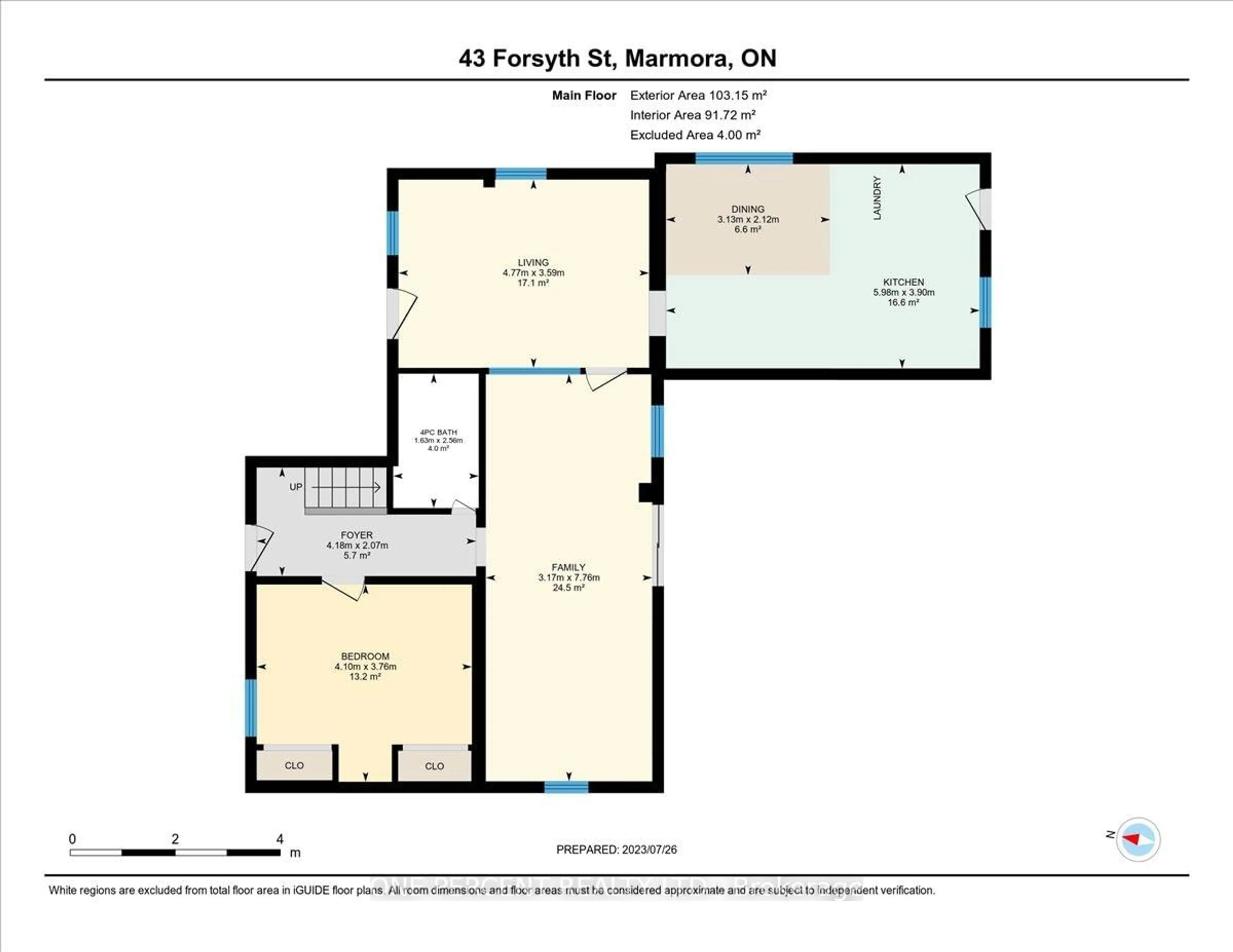 Floor plan for 43 Forsyth St, Limoges Ontario K0K 2M0