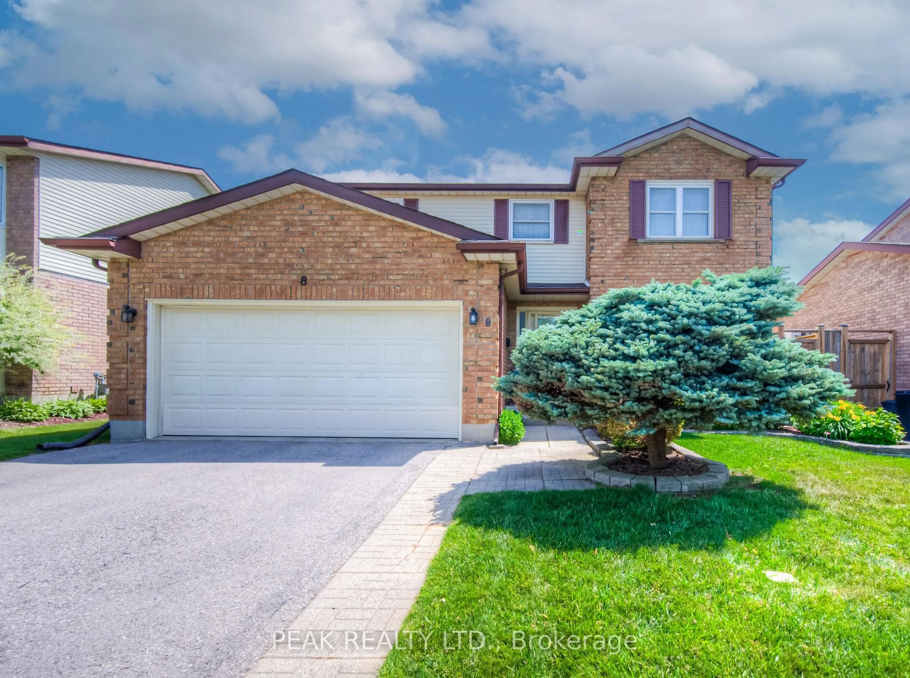 Home with brick exterior material, street for 8 Ashley Crt, Kitchener Ontario N2E 2Z7