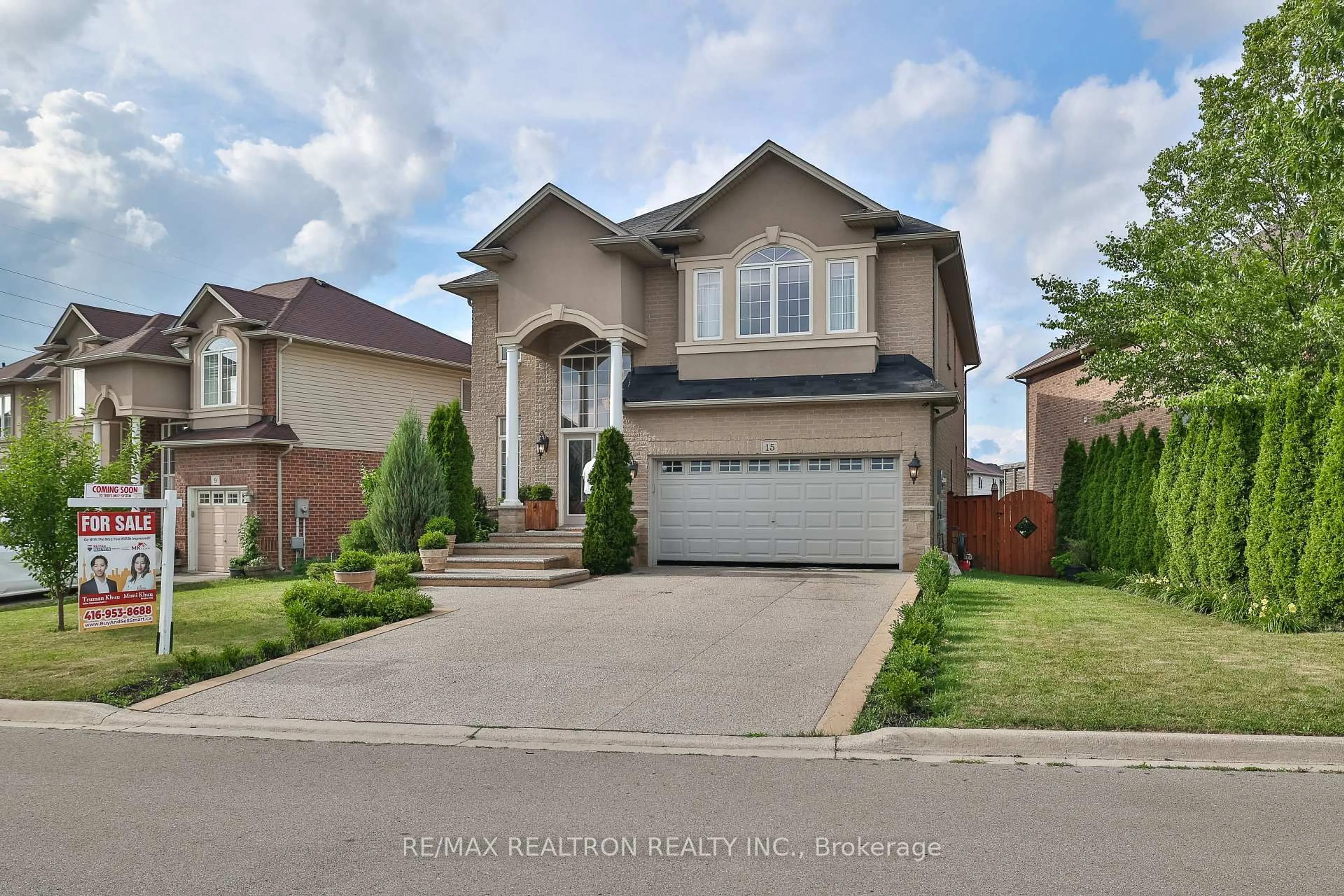 Home with brick exterior material, street for 15 House Lane, Hamilton Ontario L9K 0G1