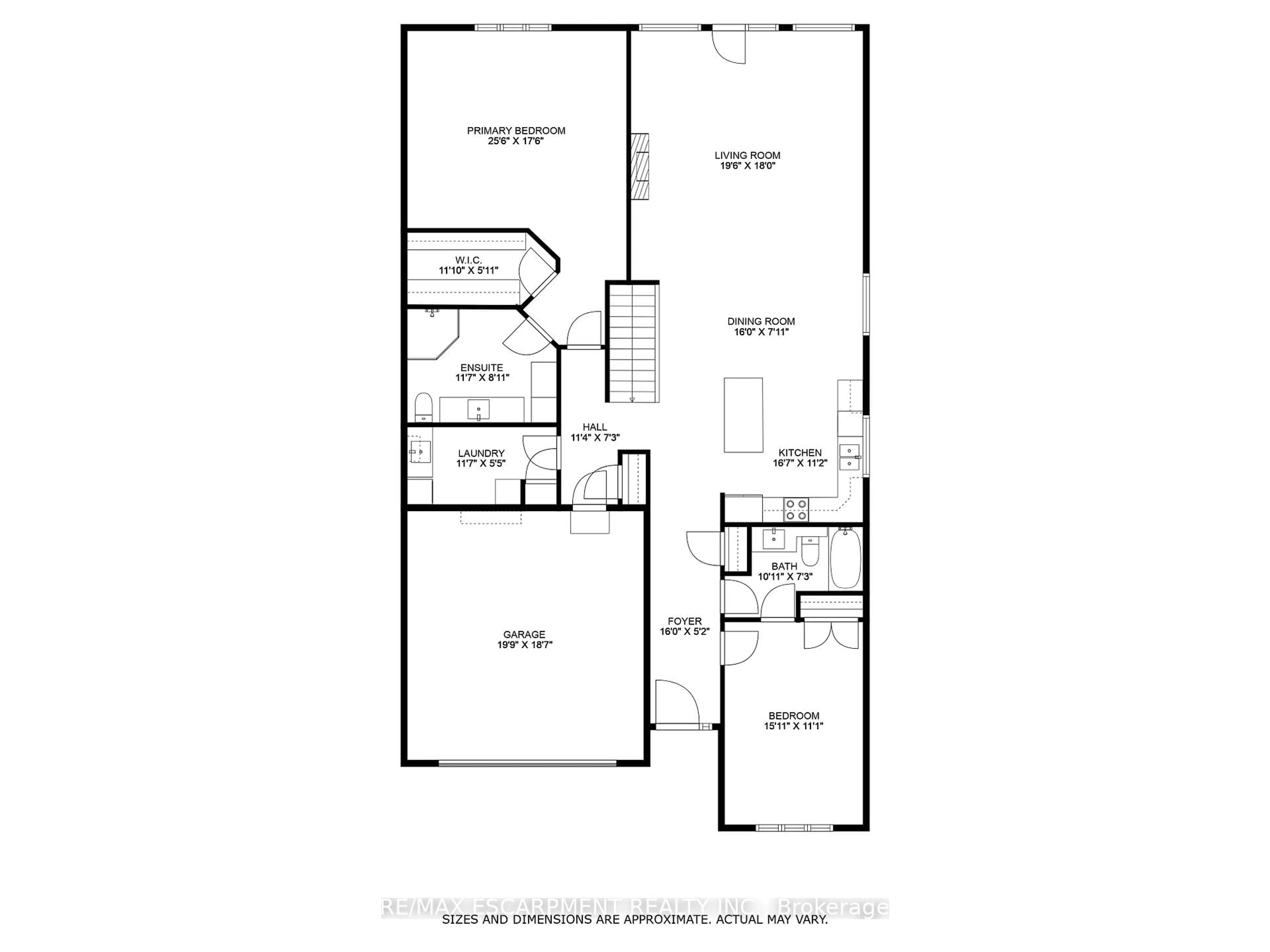 Floor plan for 6 Gillespie Cres, Hamilton Ontario L9H 7N1