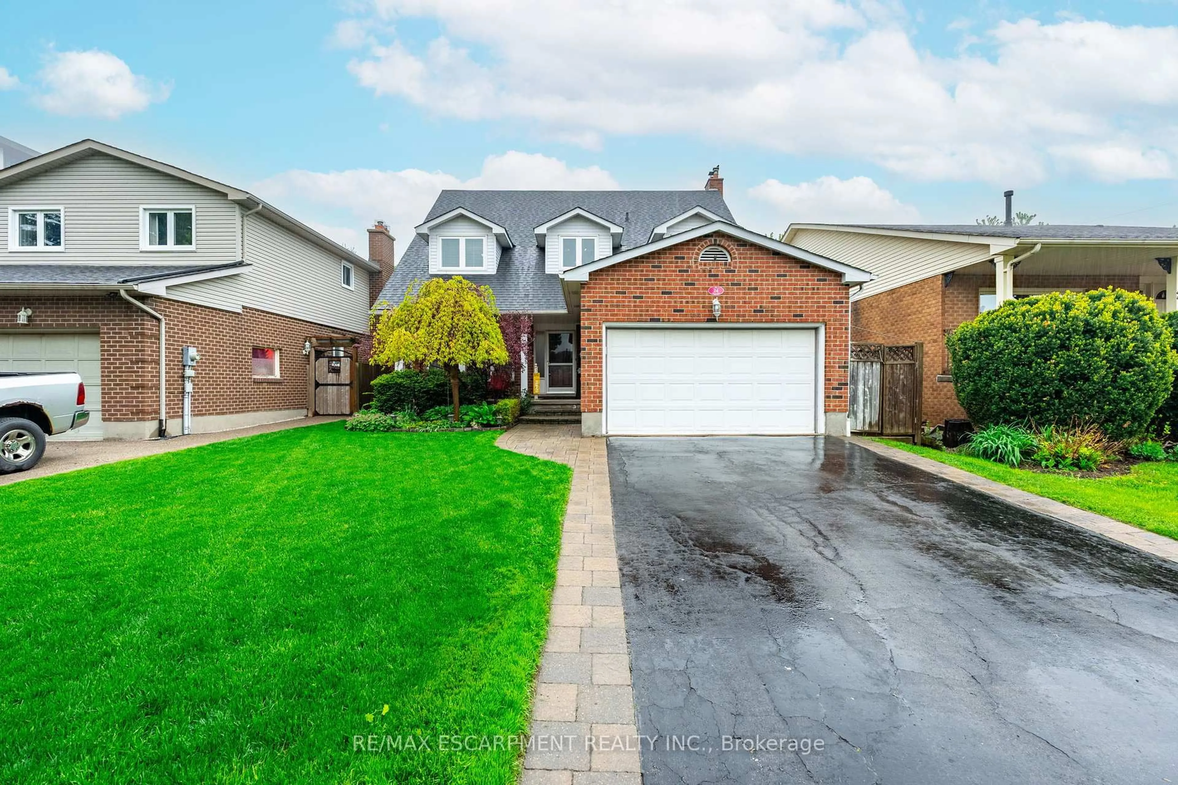 Home with brick exterior material, street for 24 Vance Cres, Hamilton Ontario L8B 0B7