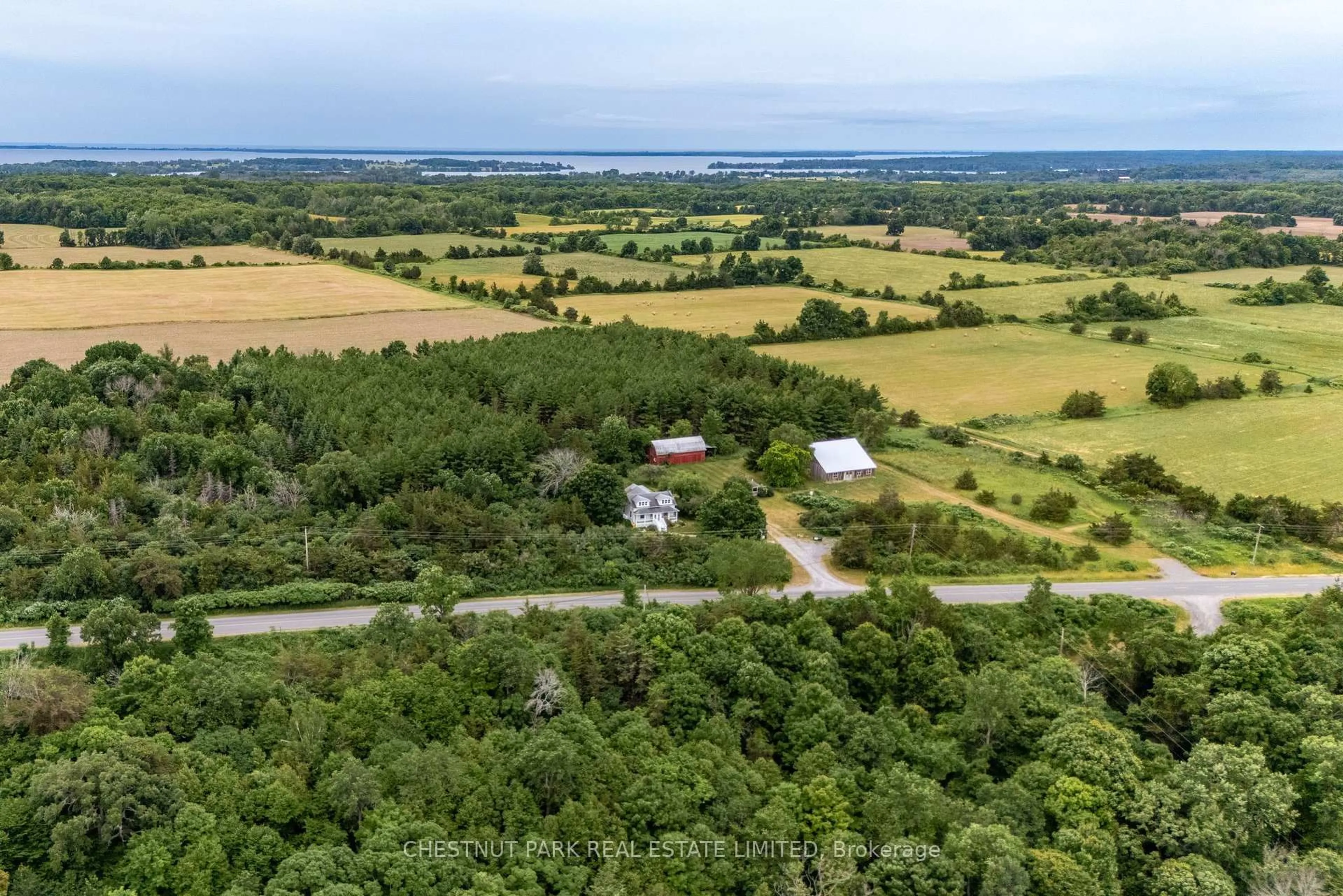 A pic from outside/outdoor area/front of a property/back of a property/a pic from drone, unknown for 1472 County Rd 7 Rd, Prince Edward County Ontario K0K 2T0