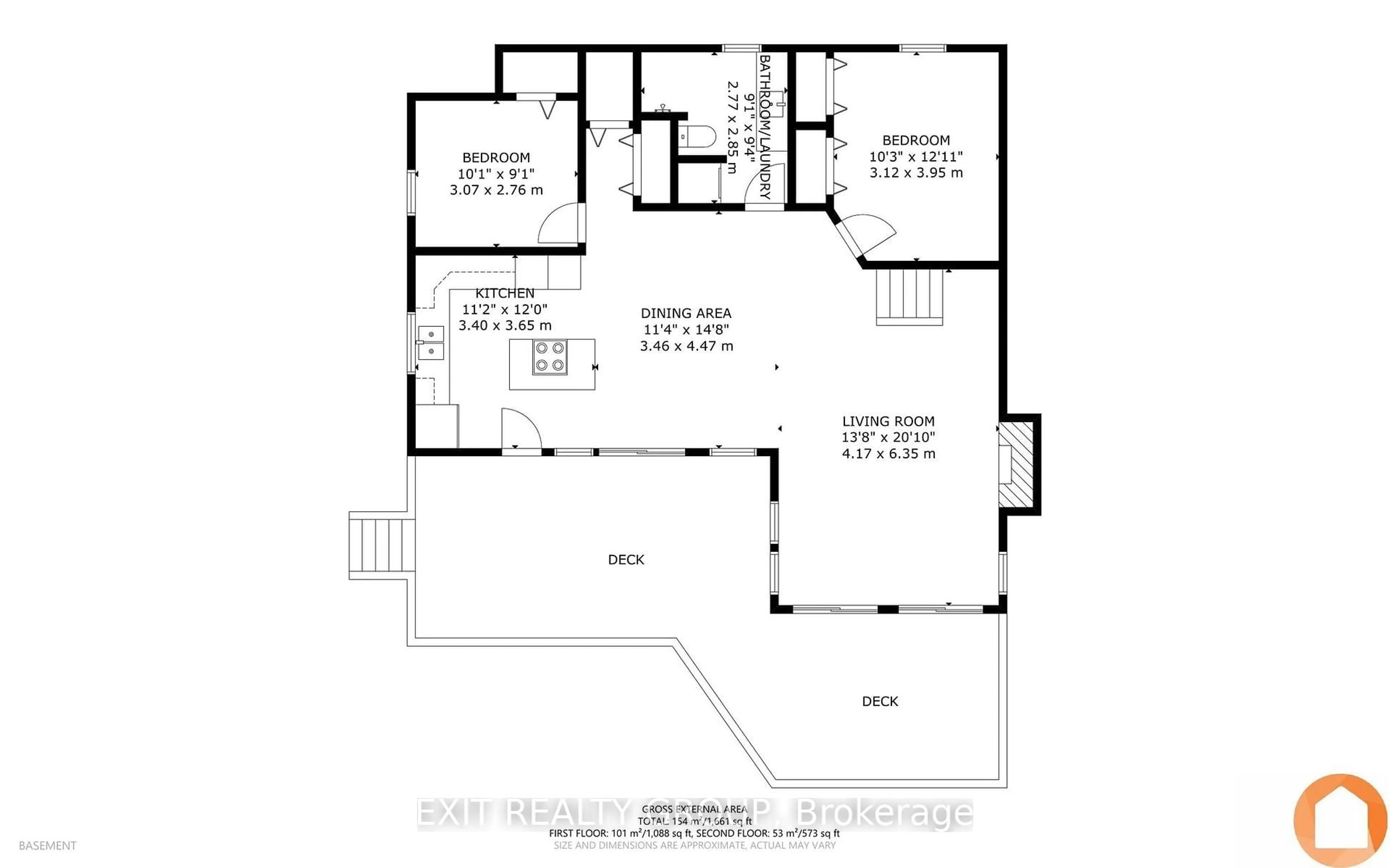 Floor plan for 8 Rose St, Hastings Ontario K0K 2C0