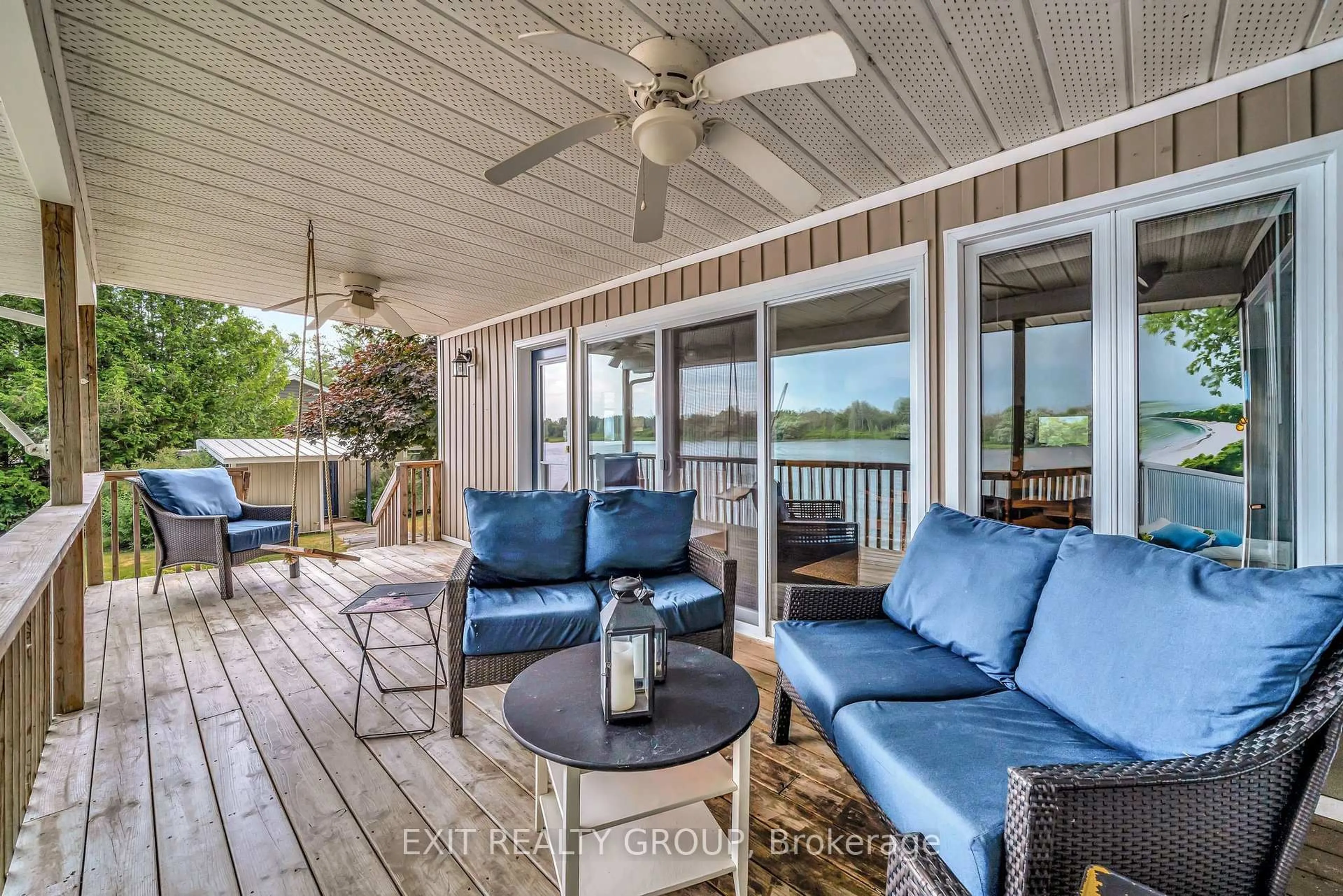 Patio, water/lake/river/ocean view for 8 Rose St, Hastings Ontario K0K 2C0