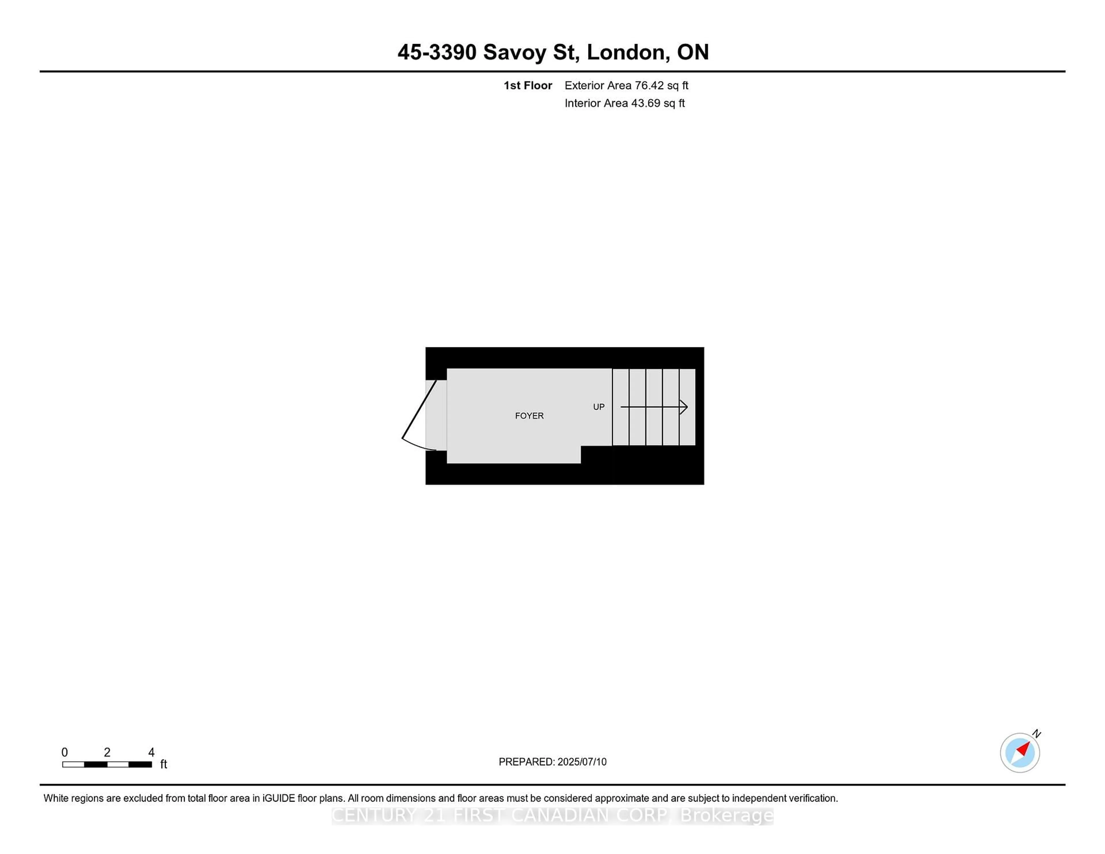 Floor plan for 3900 Savoy St #45, London South Ontario N6P 0H9