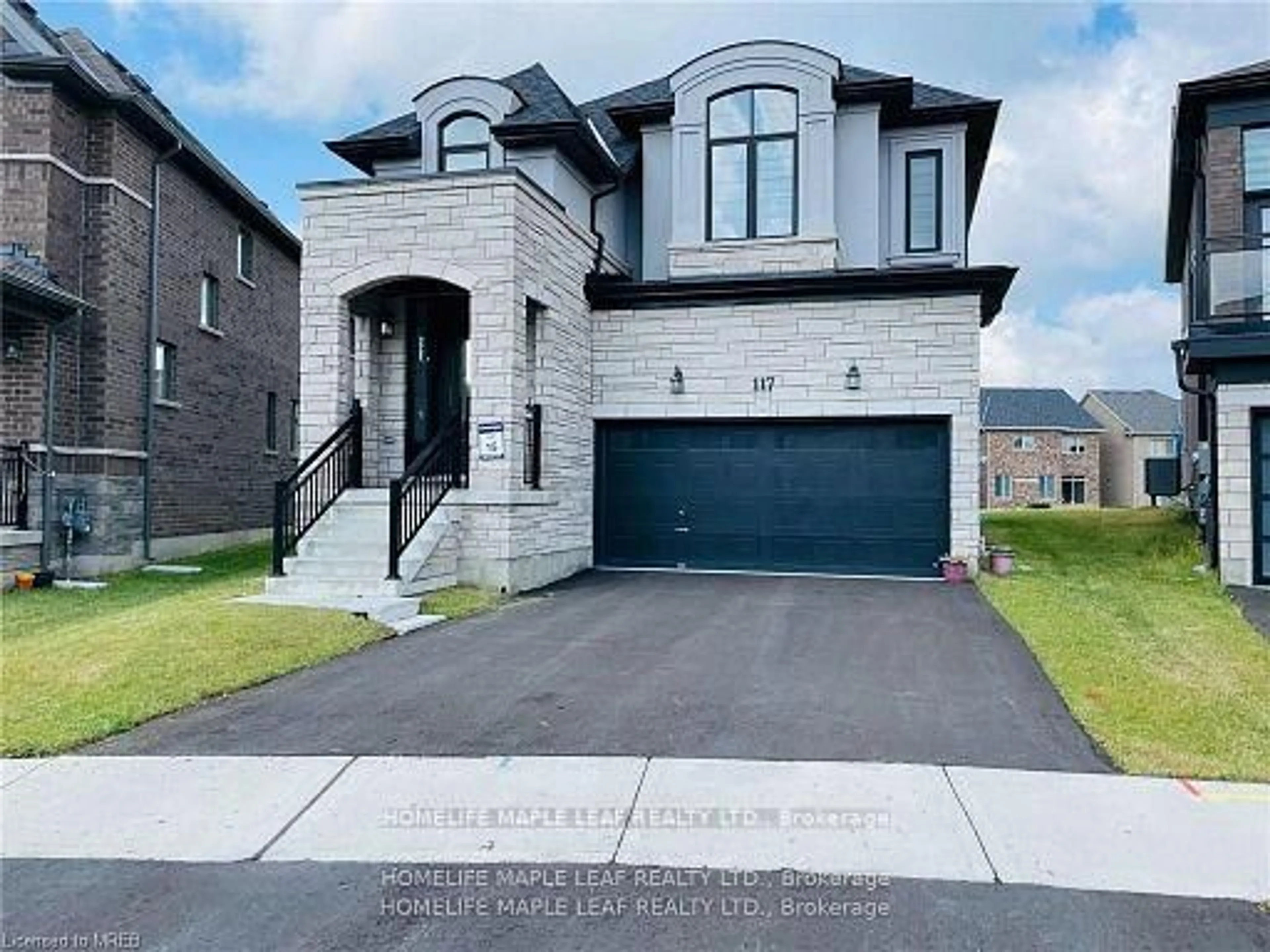 Home with brick exterior material, street for 117 Silverwood Cres, Woodstock Ontario N4T 0M6