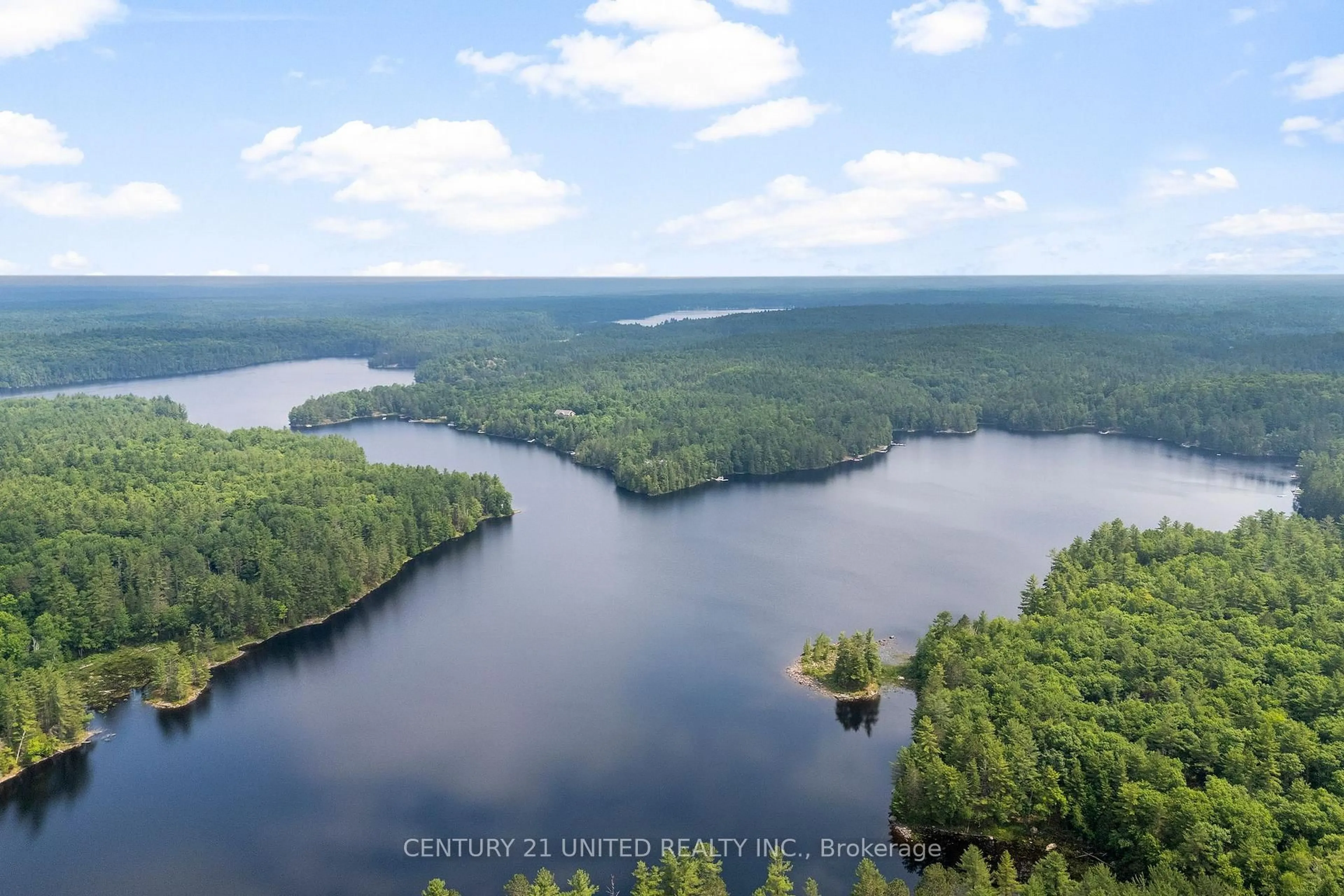 A pic from outside/outdoor area/front of a property/back of a property/a pic from drone, water/lake/river/ocean view for 1244 Marshall Lane, Cloyne Ontario K0H 1K0