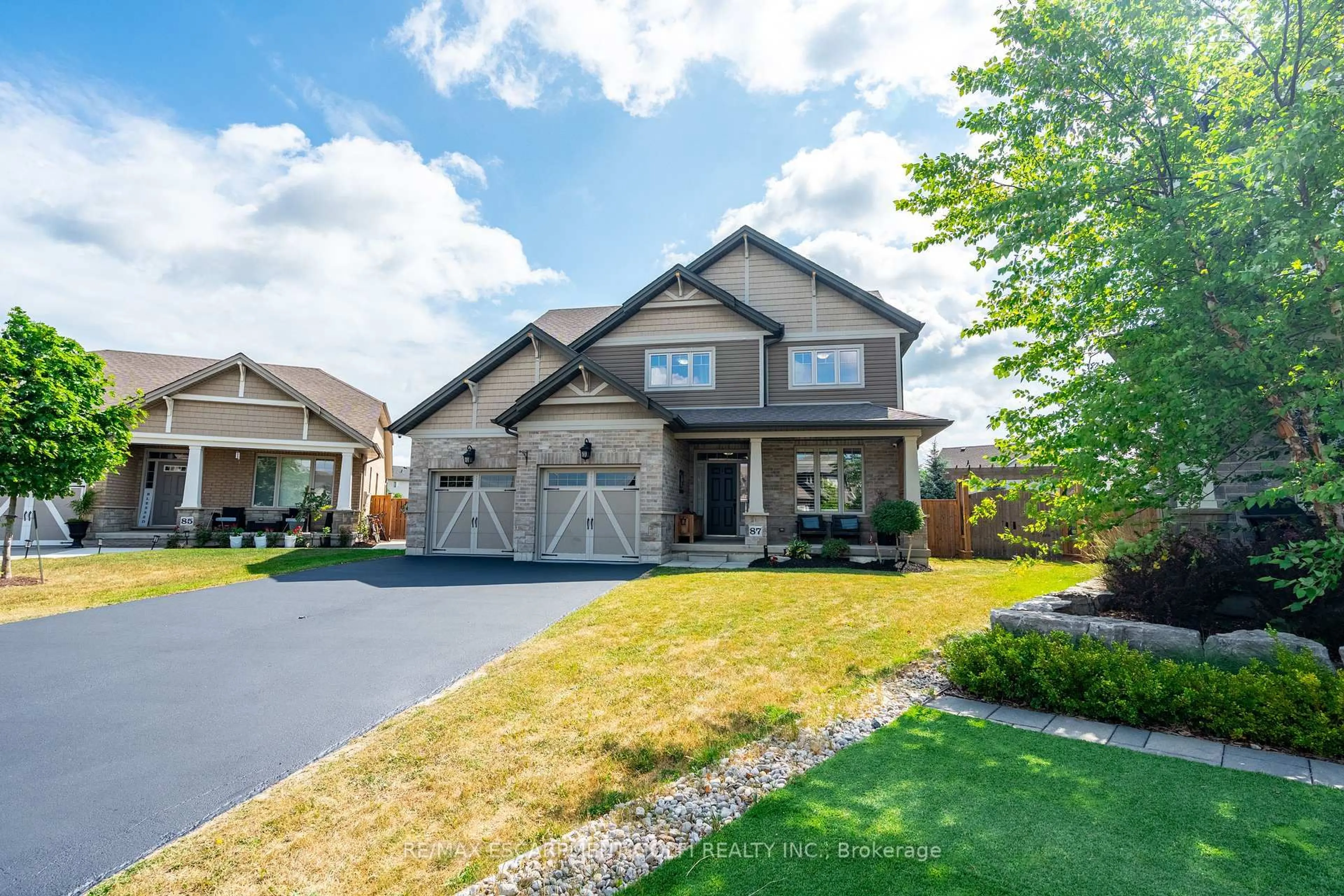 Home with brick exterior material, street for 87 ANASTASIA Blvd, West Lincoln Ontario L0R 2A0