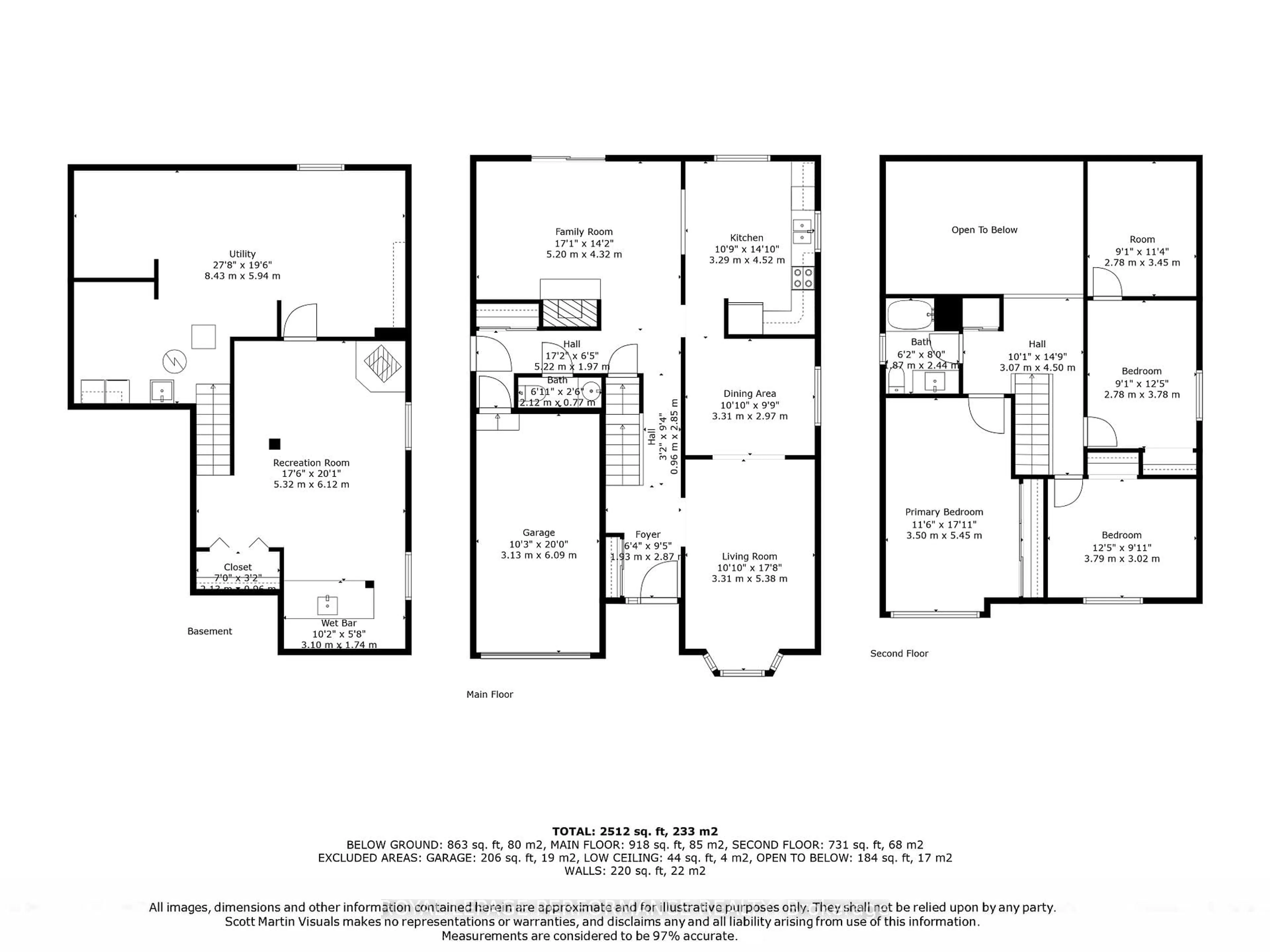 Floor plan for 1072 St Germain Cres, Ottawa Ontario K1C 2L8