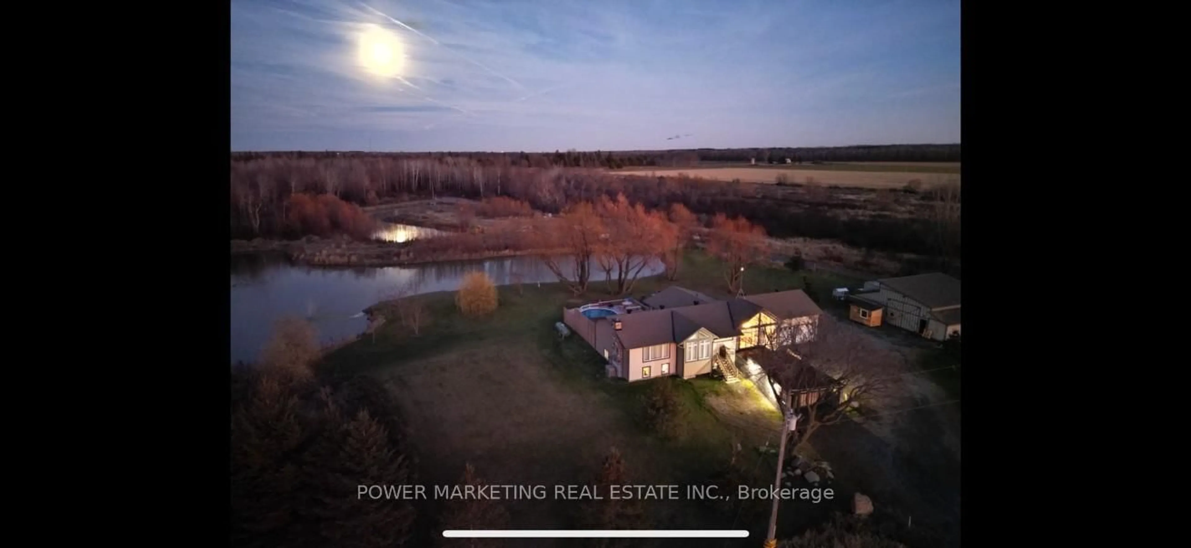 A pic from outside/outdoor area/front of a property/back of a property/a pic from drone, water/lake/river/ocean view for 3329 SWALE Rd, Osgoode Ontario K0A 2W0