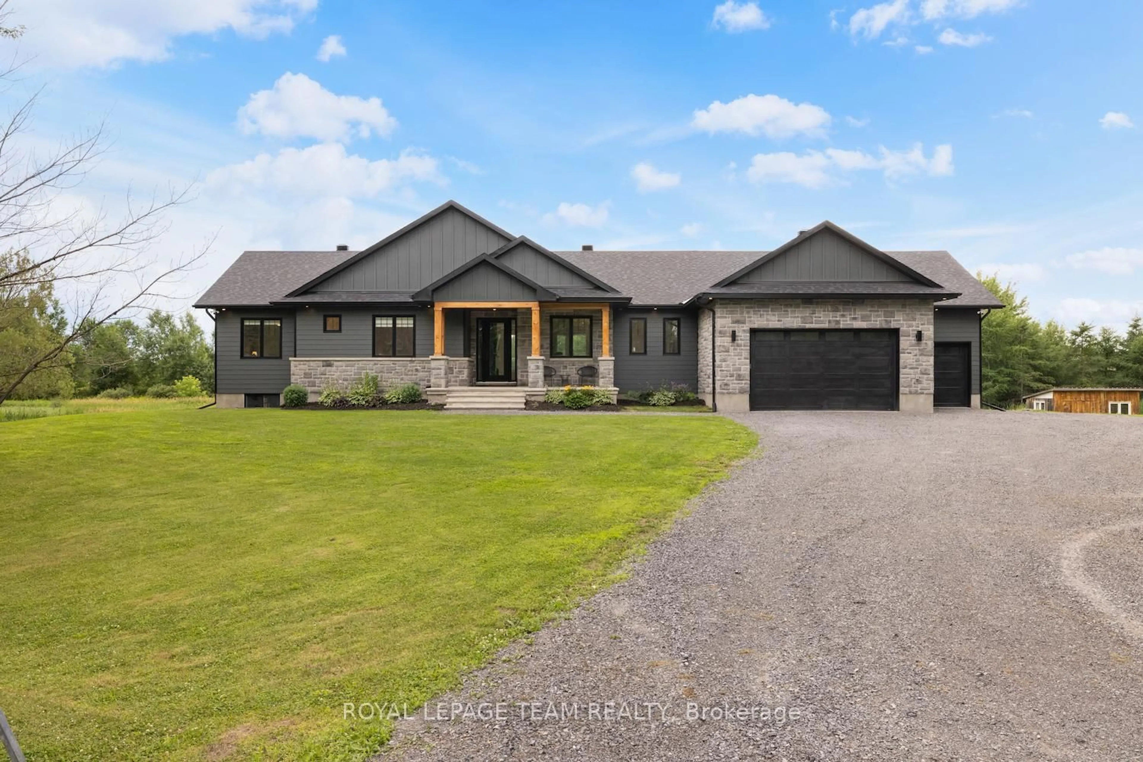 A pic from outside/outdoor area/front of a property/back of a property/a pic from drone, unknown for 3783 Woodkilton Rd, Ottawa Ontario K0A 3M0