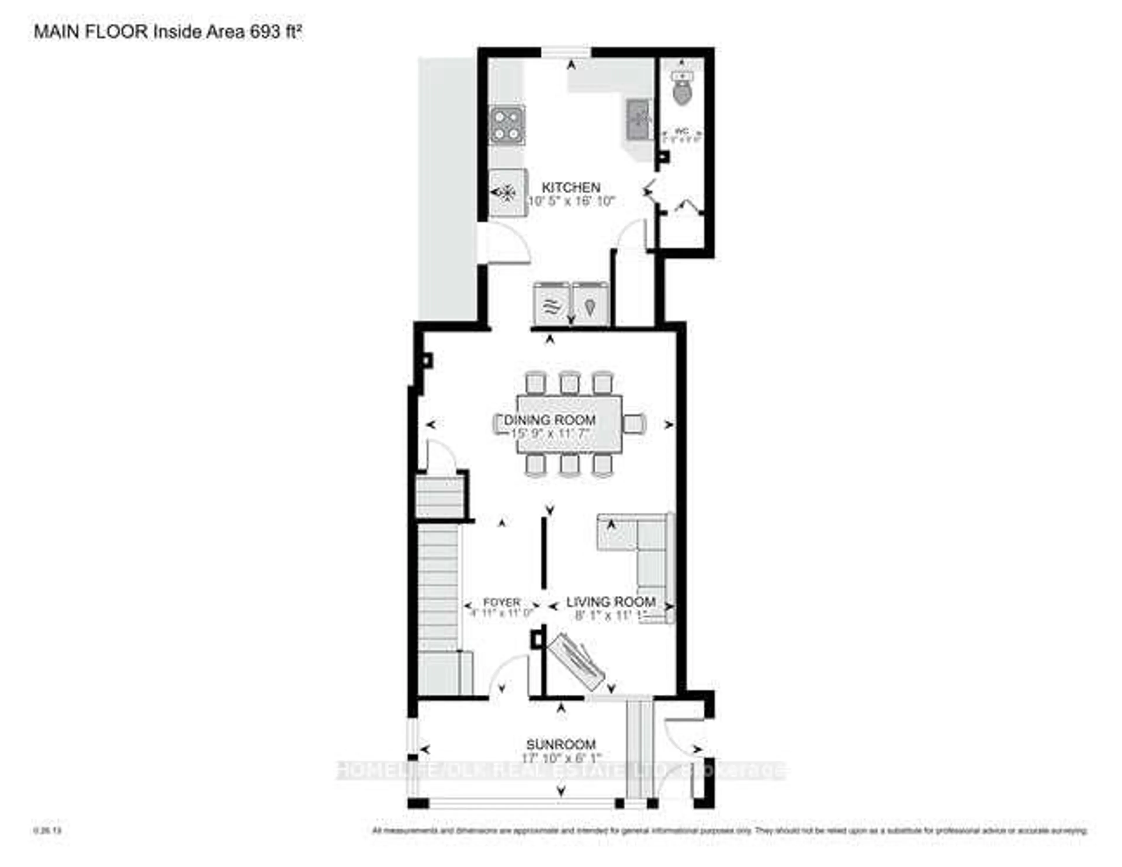 Floor plan for 80 Perth St, Brockville Ontario K6V 5C7