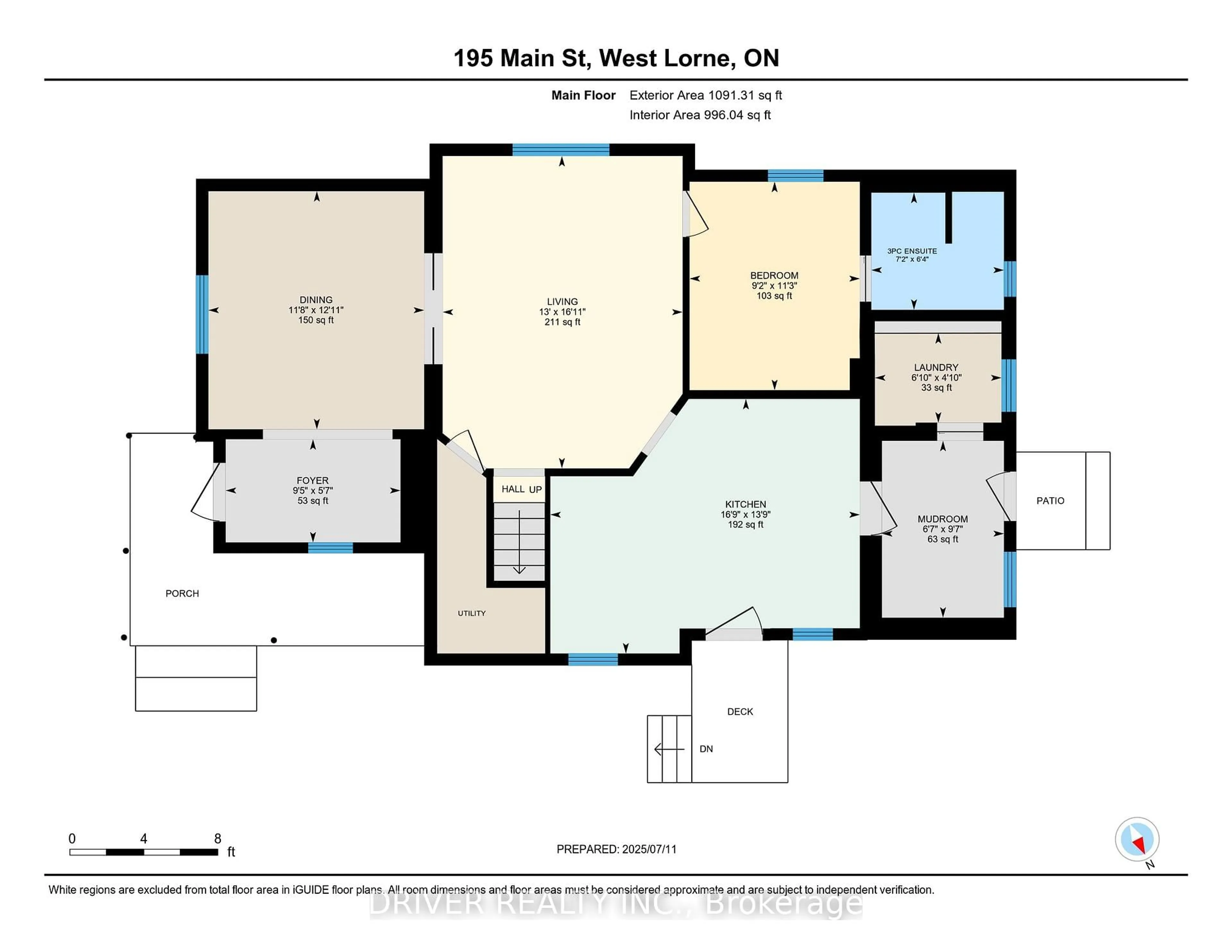 Floor plan for 195 Main St, West Elgin Ontario N0L 2P0