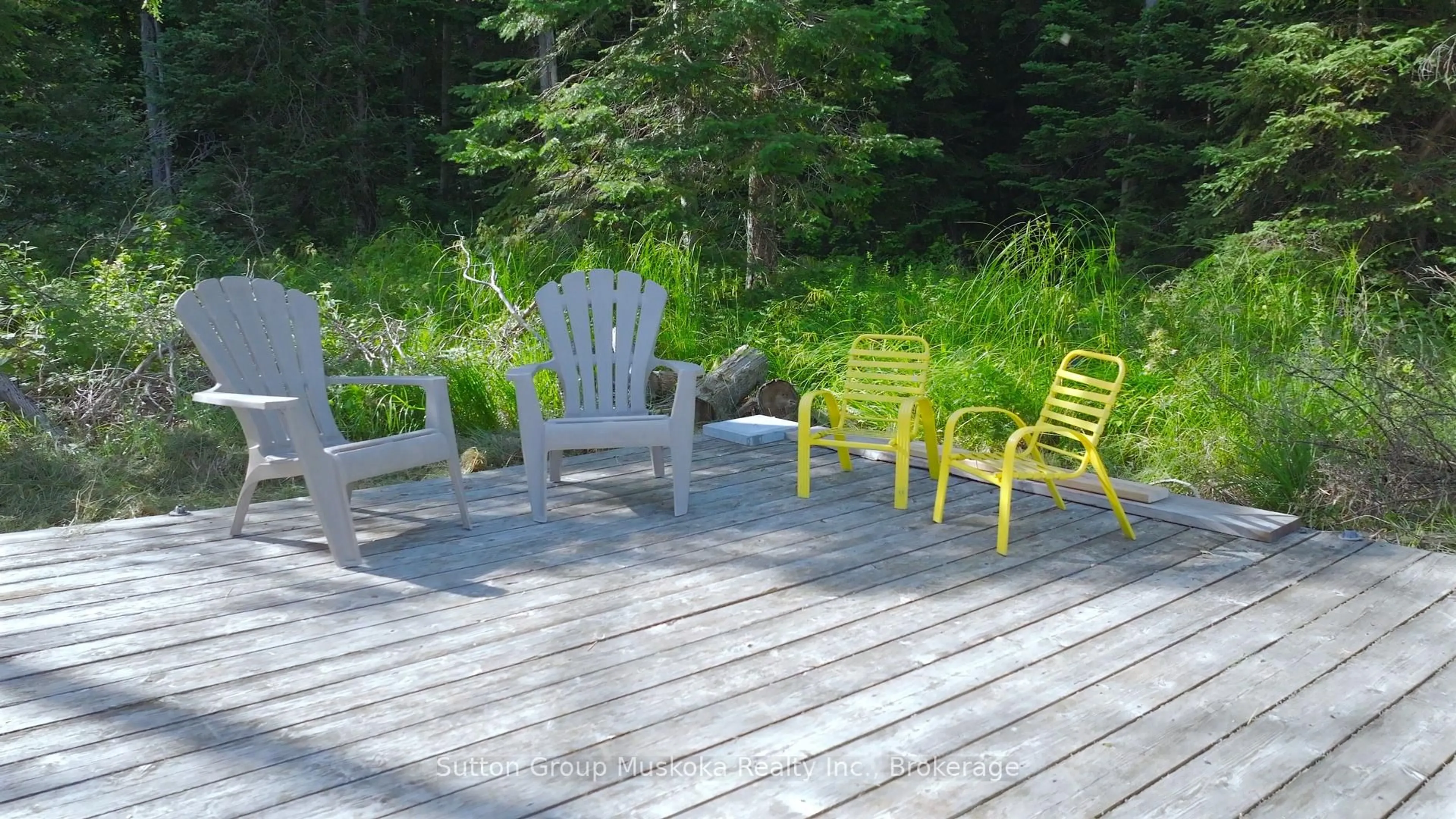 Patio, forest/trees view for 417 Cedar Lane, Perry Ontario P0A 1R0