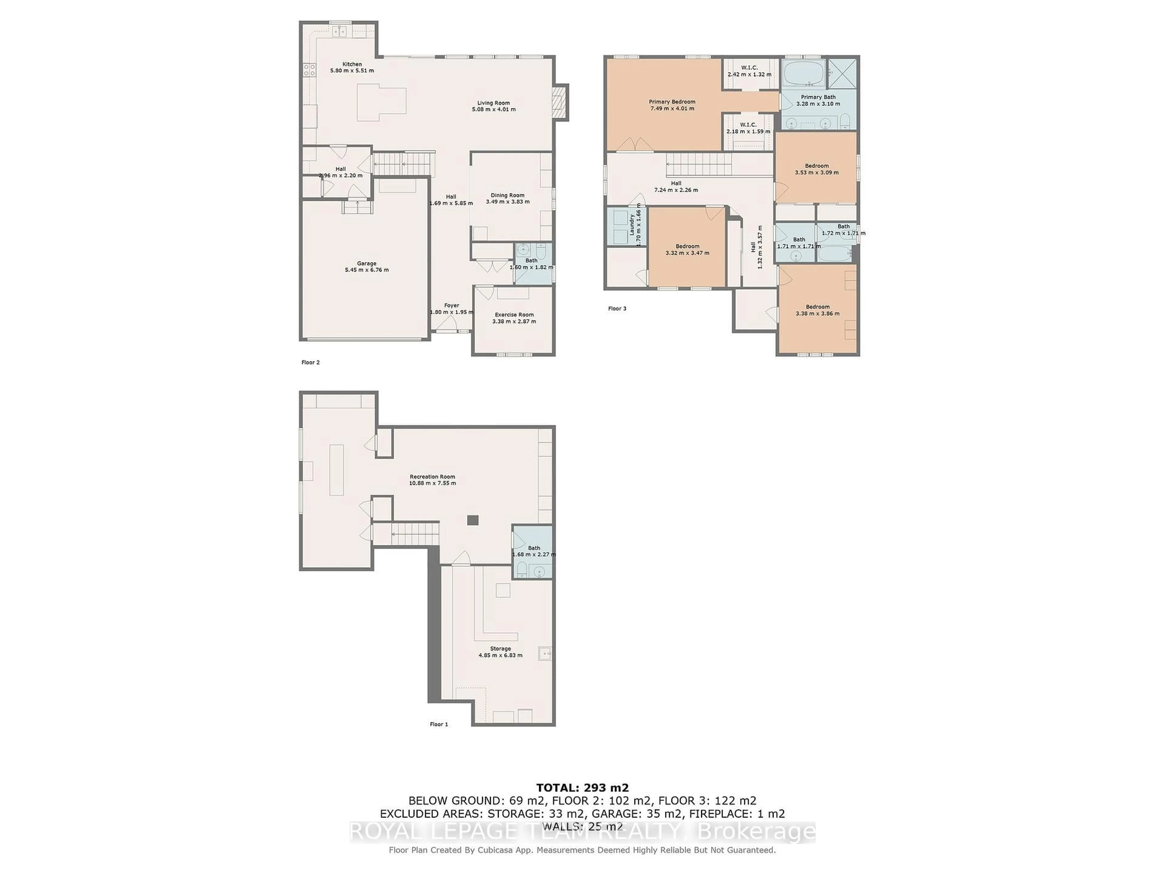 Floor plan for 36 Cento Way, Ottawa Ontario K2S 0W4
