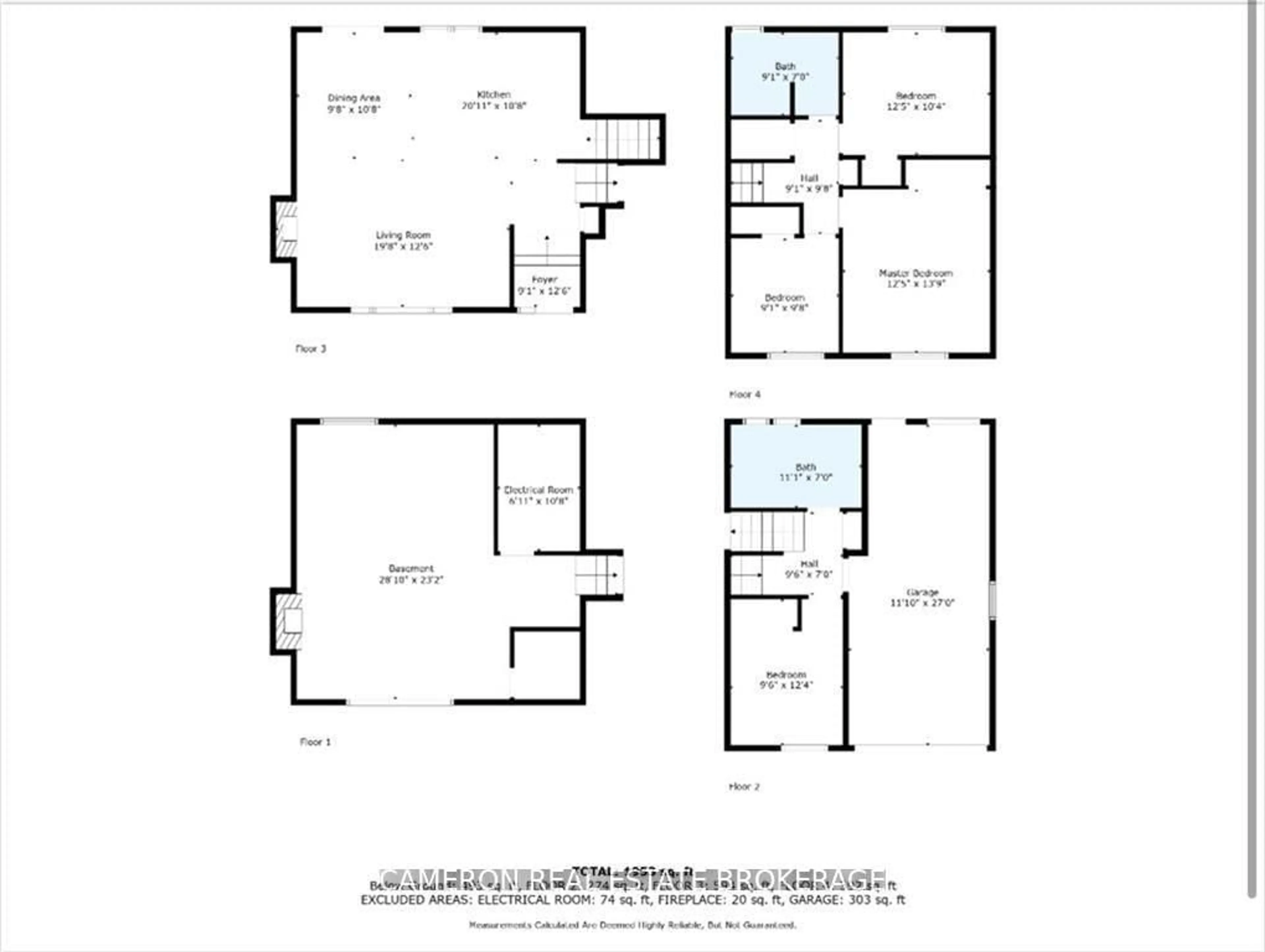 Floor plan for 601 Kirkwood St, Cornwall Ontario K6H 5Y9